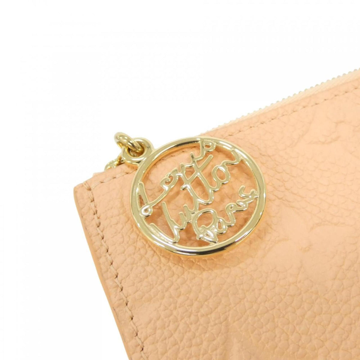 Louis Vuitton Peach Leather Wallet (Bi-Fold) (Pre-Owned)