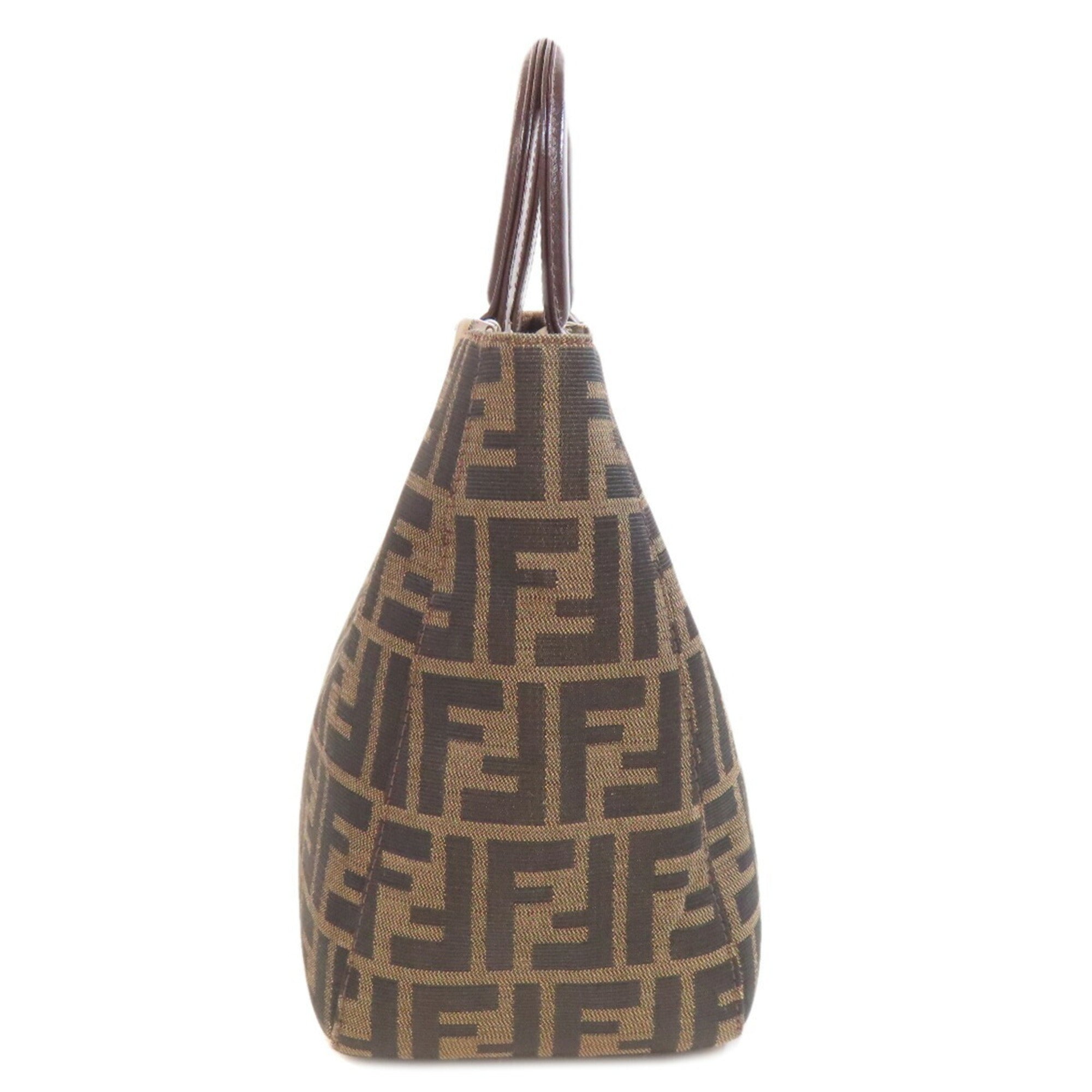 Fendi Brown Canvas Handbag (Pre-Owned)