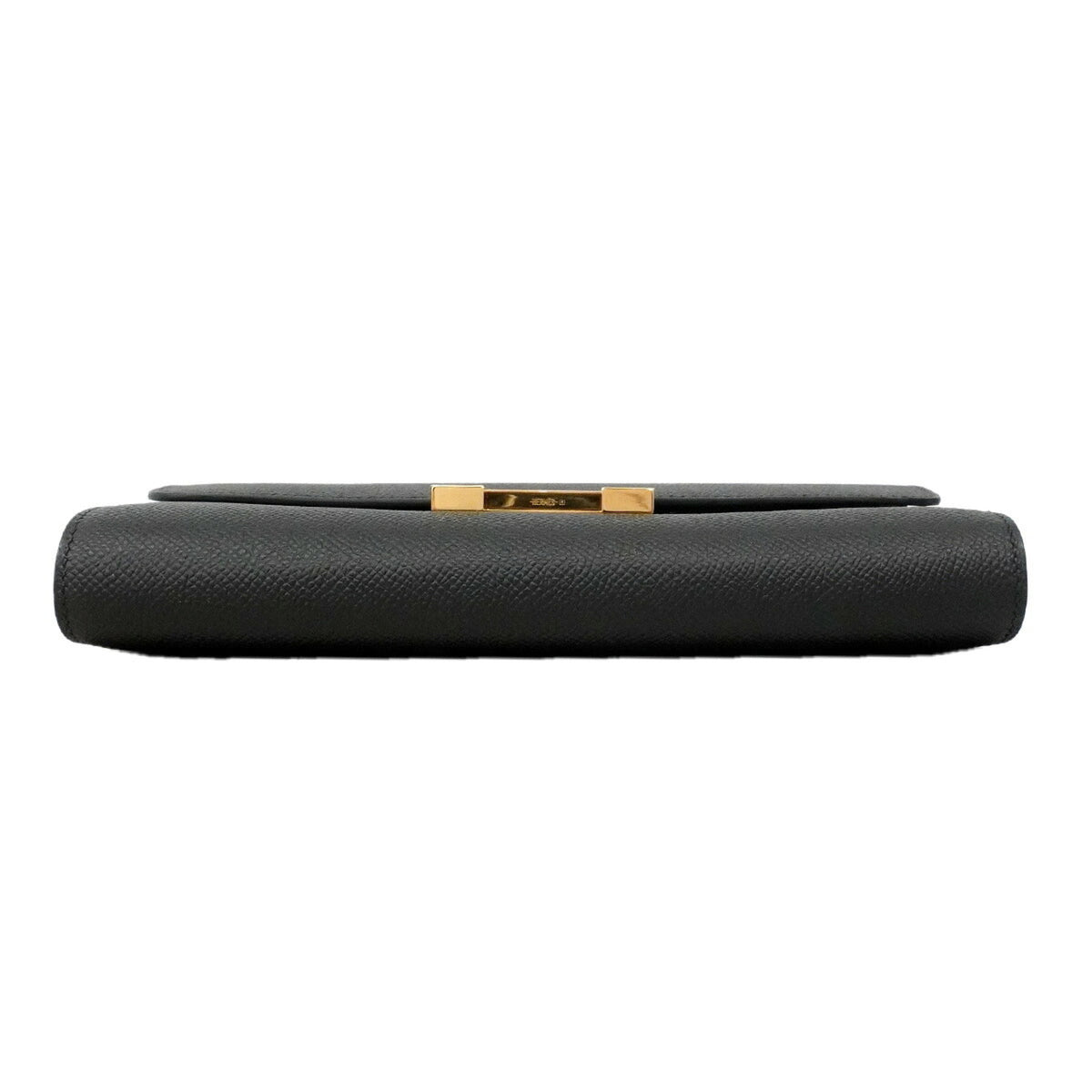 Hermes Black Leather Chain/Shoulder Wallet (Pre-Owned)