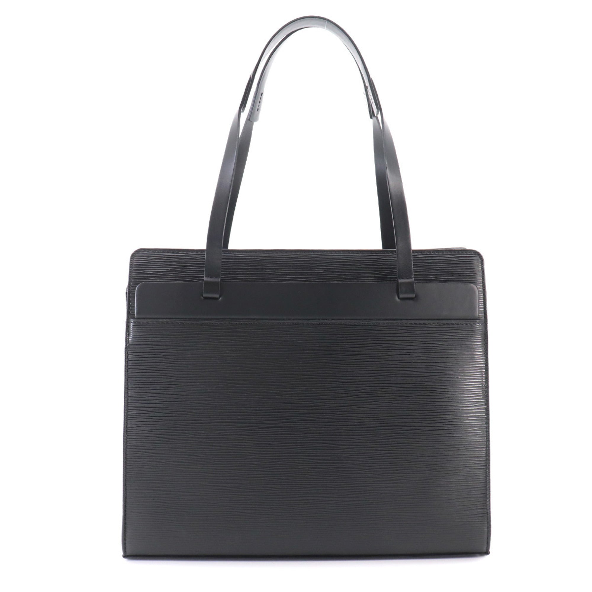 Louis Vuitton Black Noir Epi Leather Handbag Tote Bag (Pre-Owned)