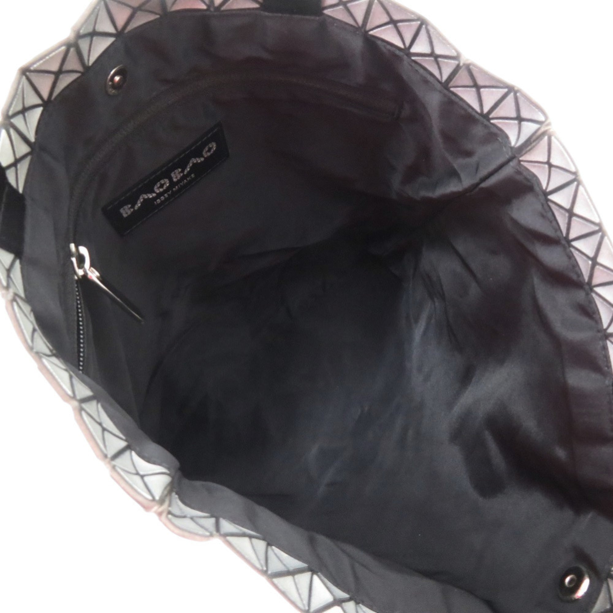 Issey Miyake Black Gray Cotton Tote Bag (Pre-Owned)