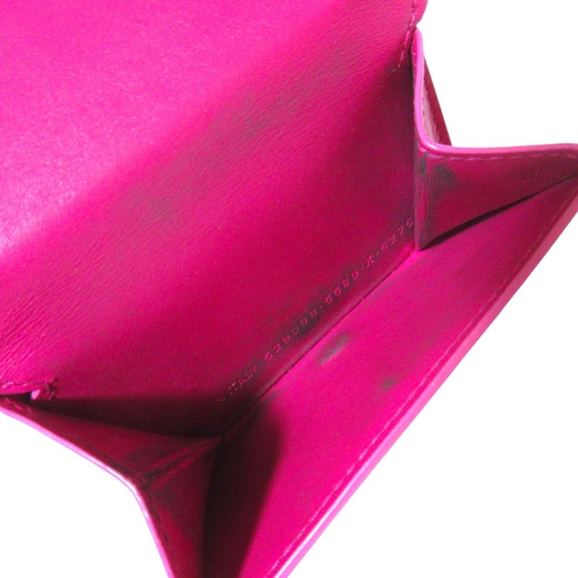 Balenciaga Pink Leather Wallet (Tri-Fold) (Pre-Owned)