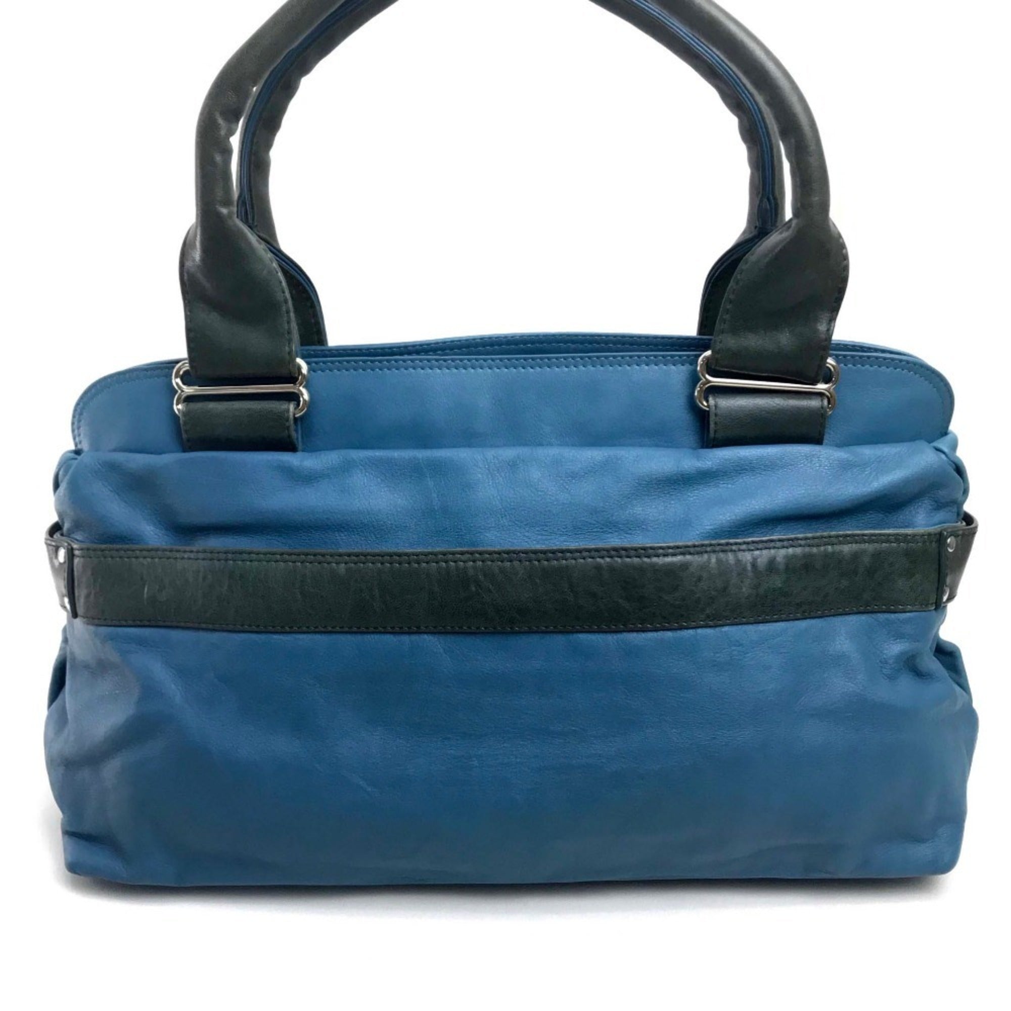 See By Chloé Blue Patent Leather Leather Handbag Shoulder Bag (Pre-Owned)
