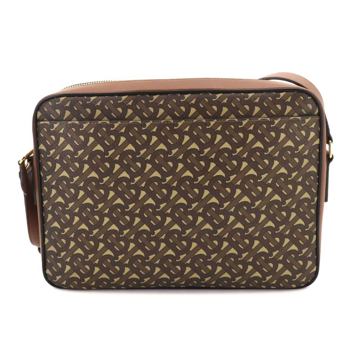 Burberry Brown Pvc Leather Handbag Shoulder Bag (Pre-Owned)