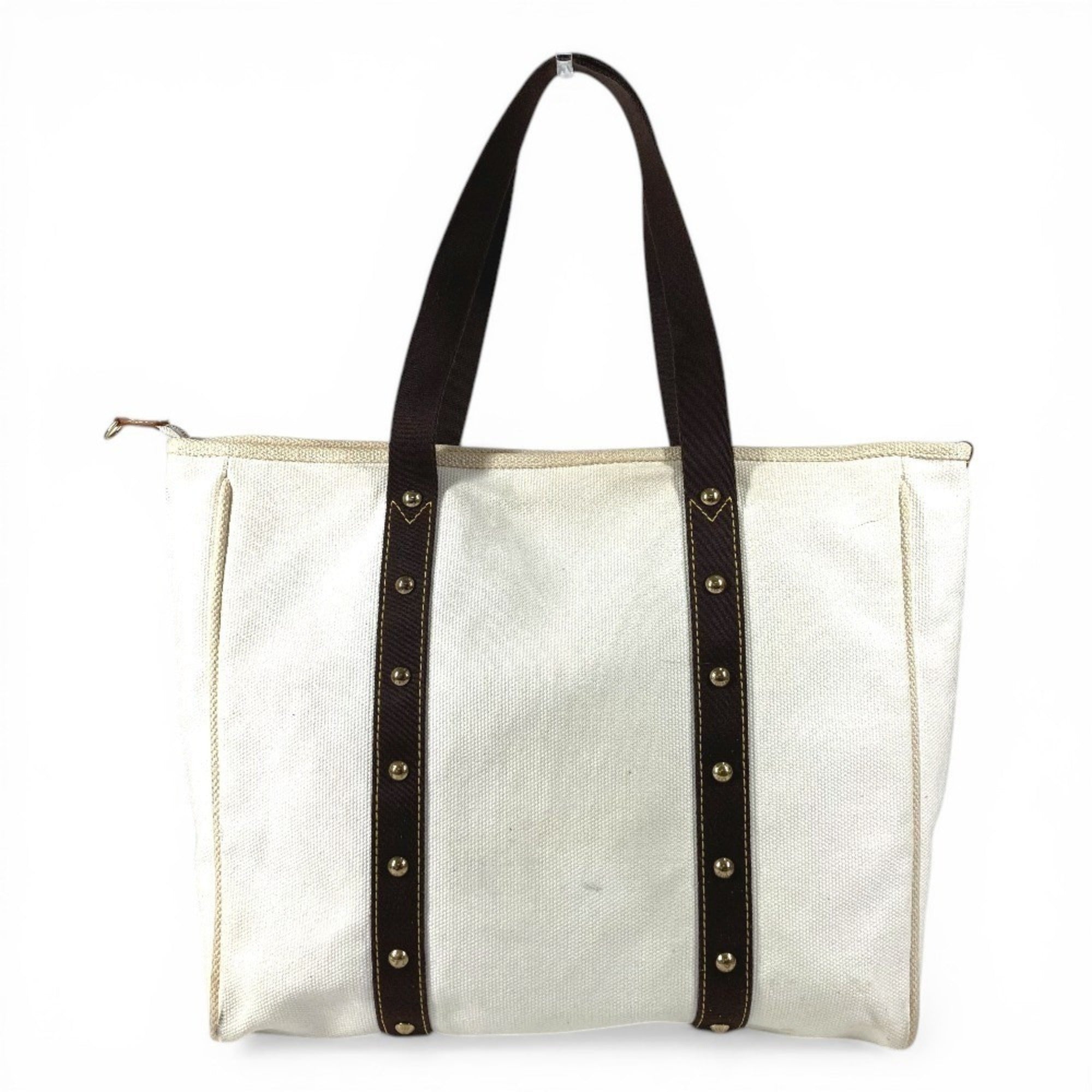 Louis Vuitton Antigua Ecru White Canvas Shoulder Bag Tote Bag (Pre-Owned)