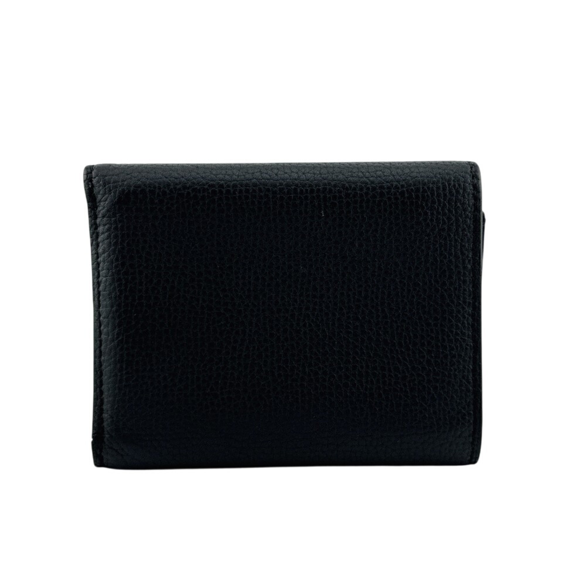Loewe Black Leather Wallet (Tri-Fold) (Pre-Owned)