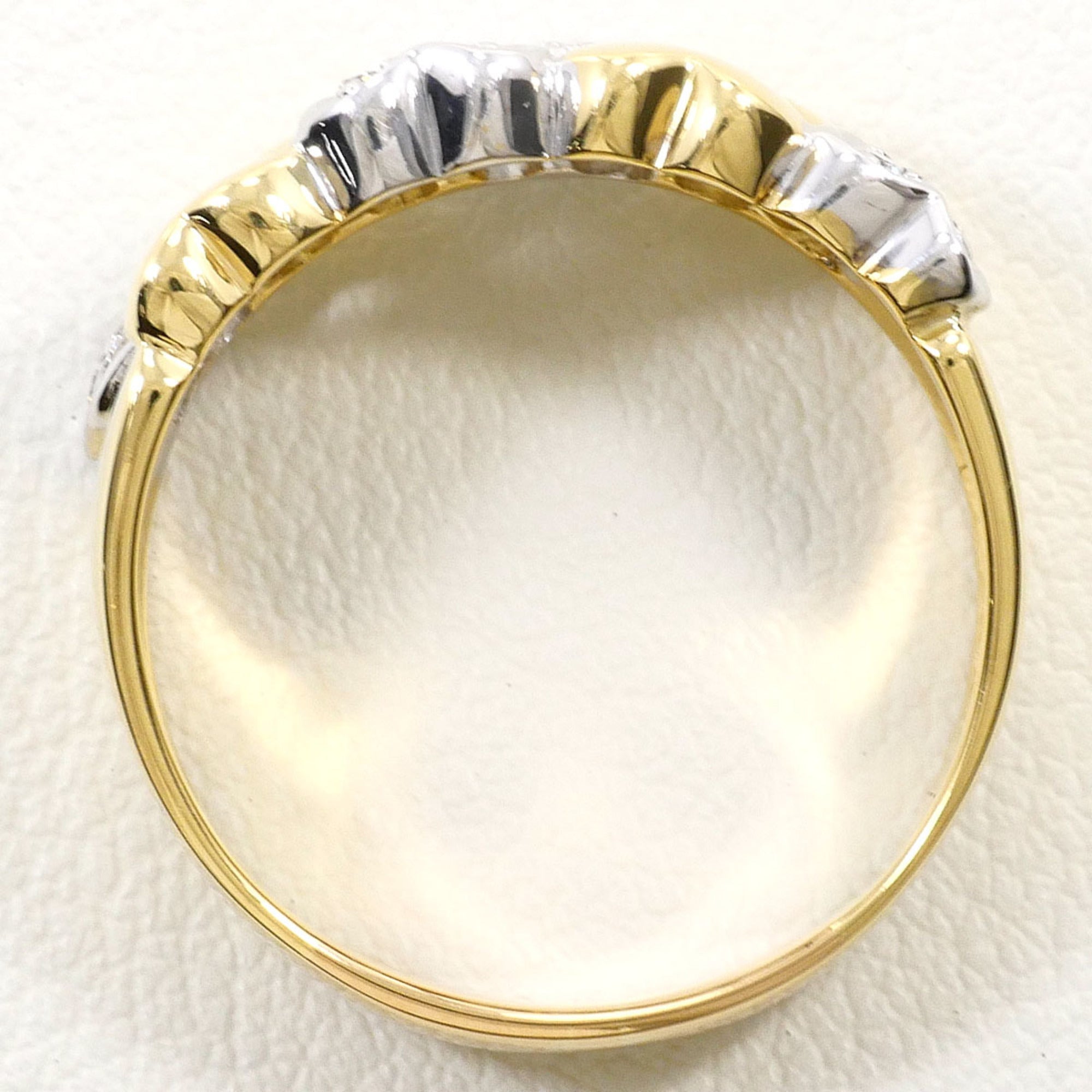 Unbranded White Gold Yellow Gold Yellow Gold (18K) White Gold (18K) Band Ring (Pre-Owned)