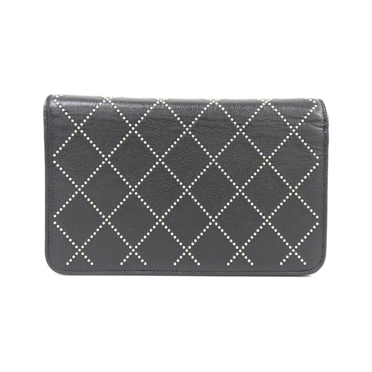 Chanel Black Leather Chain/Shoulder Wallet (Pre-Owned)
