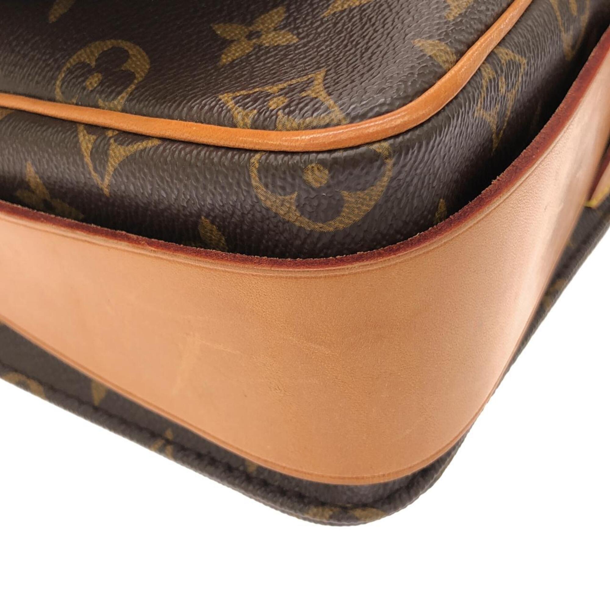 Louis Vuitton Brown Coated Canvas Shoulder Bag (Pre-Owned)