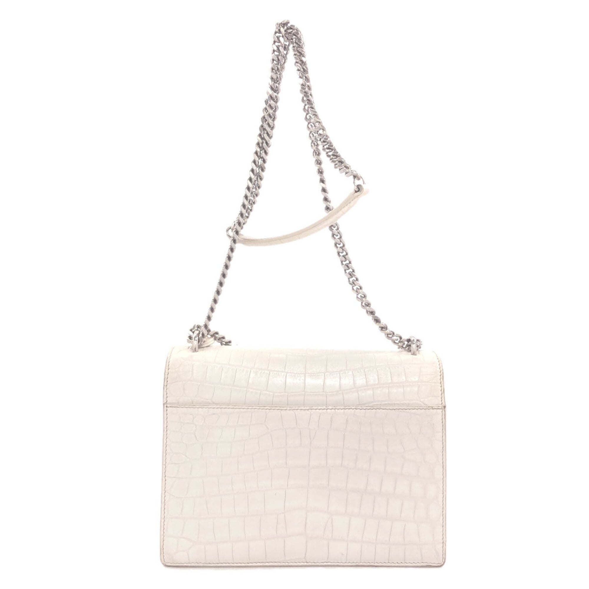 Saint Laurent White Leather Shoulder Bag (Pre-Owned)