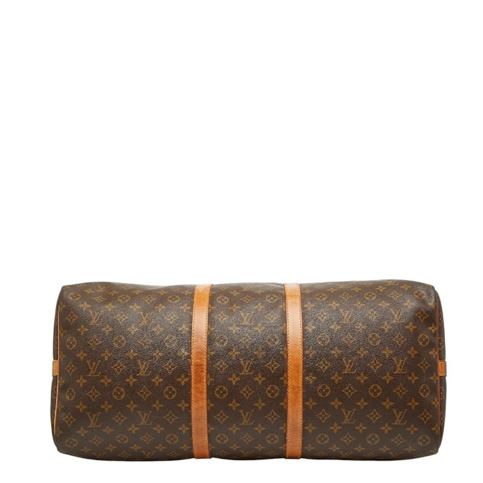 Louis Vuitton Brown Pvc Leather Boston Bag Shoulder Bag (Pre-Owned)