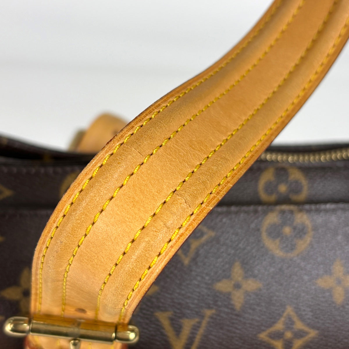 Louis Vuitton Brown Monogram Handbag Tote Bag (Pre-Owned)