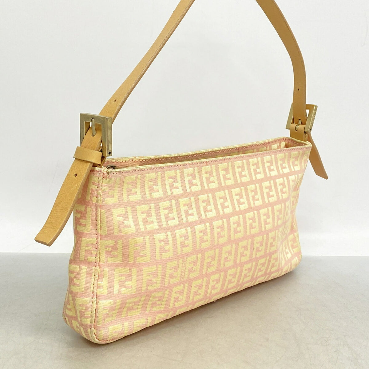 Fendi Pink Nylon Canvas Handbag (Pre-Owned)