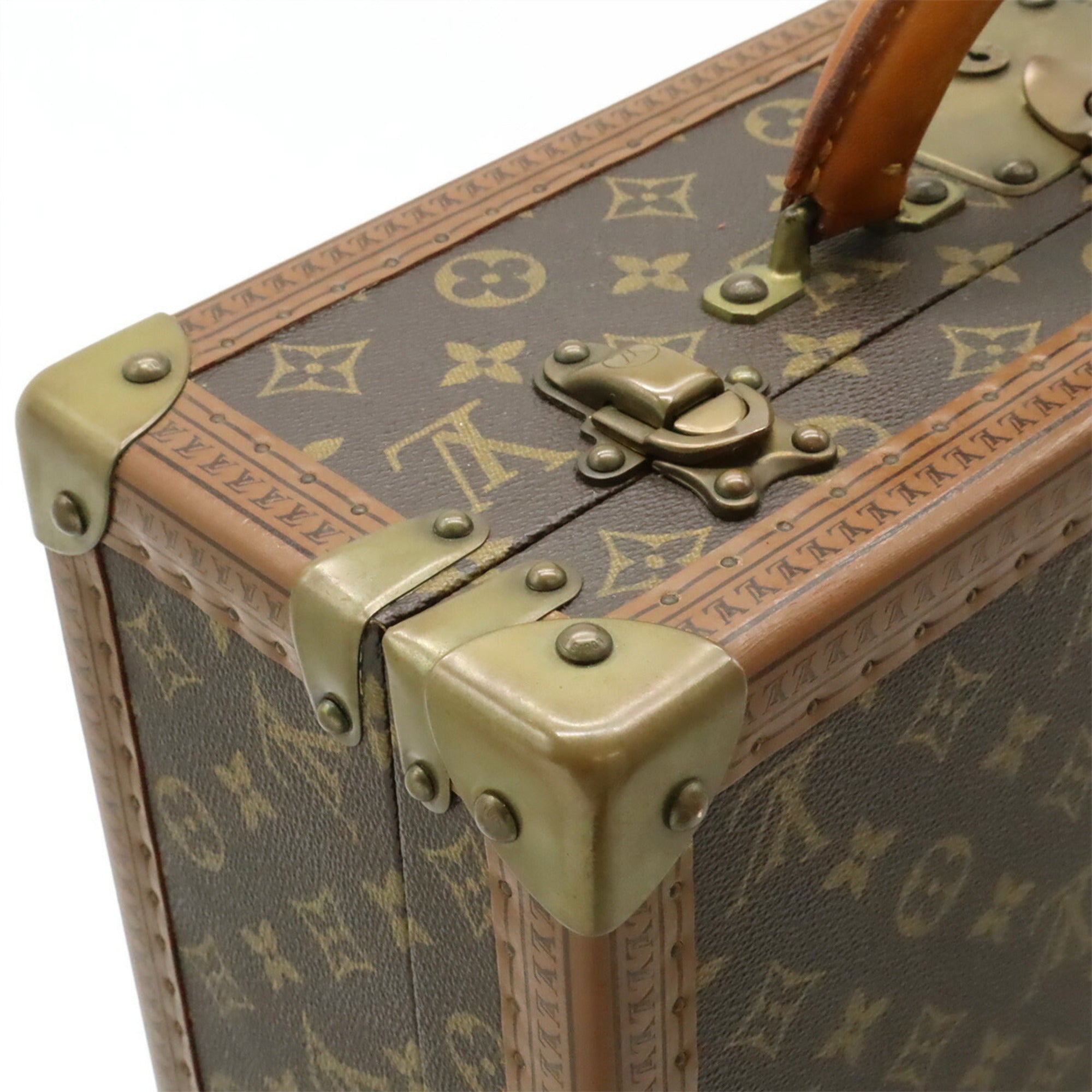 Louis Vuitton Brown Monogram Canvas Pvc Coated Canvas Attaché Case Handbag (Pre-Owned)