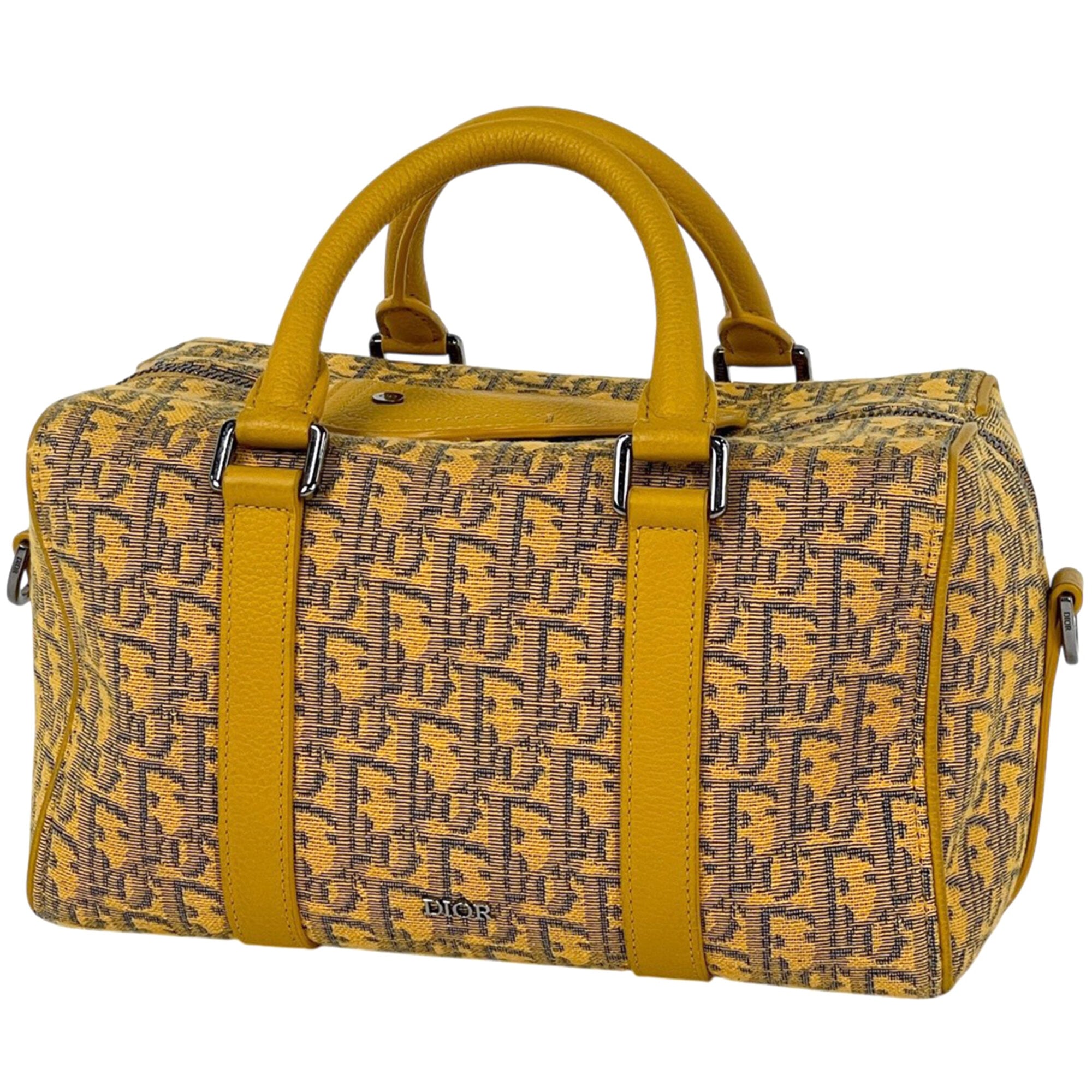 Christian Dior Yellow Trotter Leather Handbag (Pre-Owned)