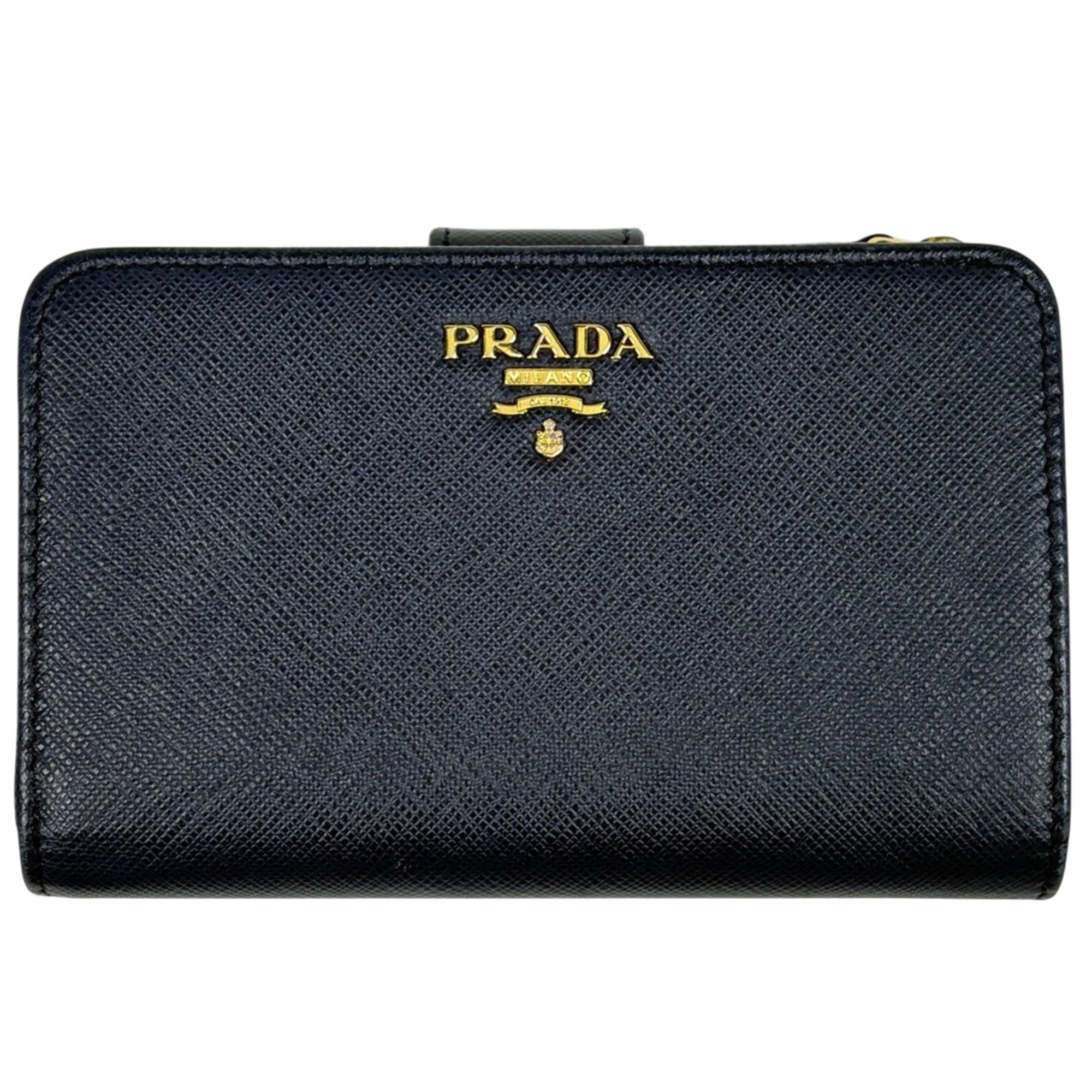 Prada Black Leather Wallet (Bi-Fold) (Pre-Owned)