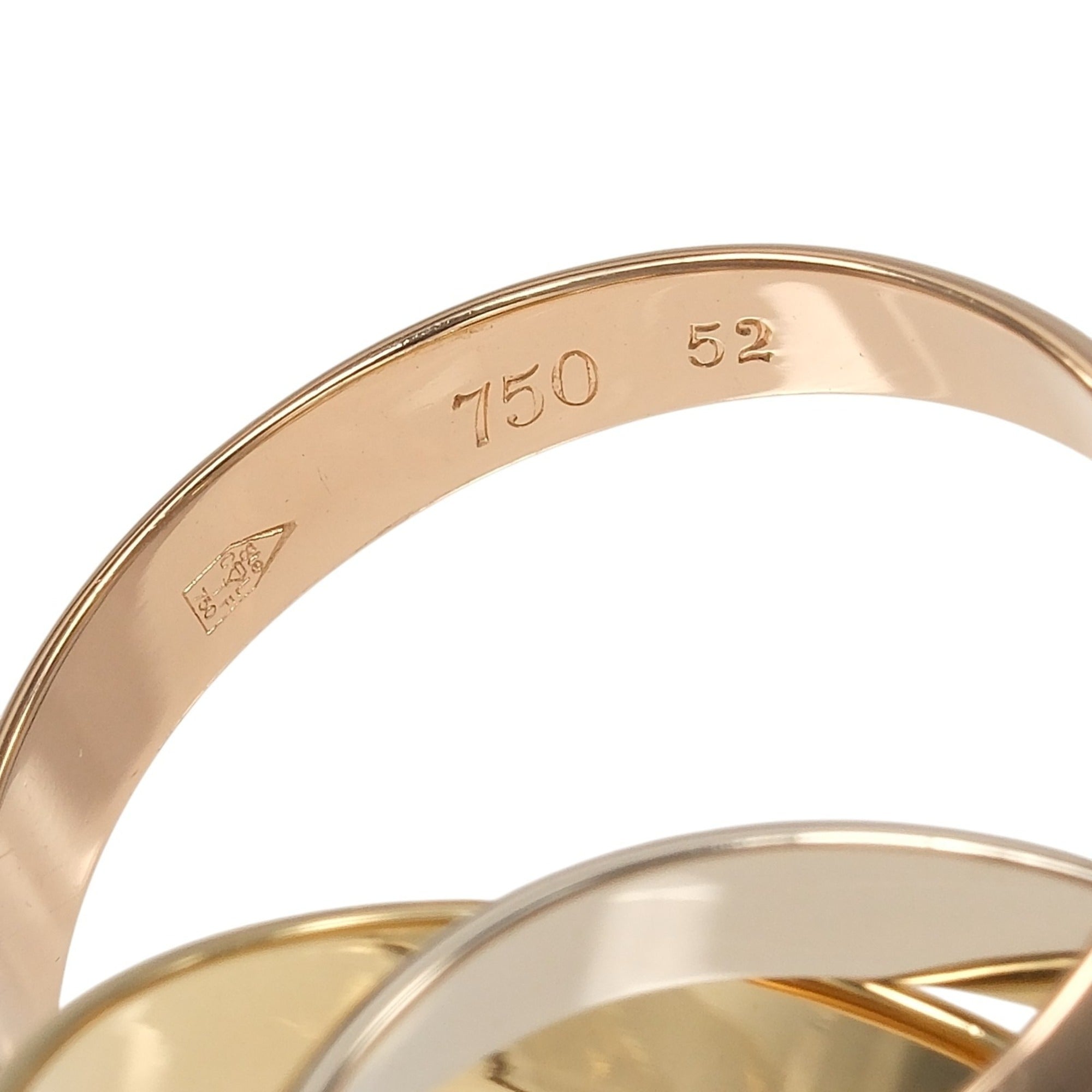 Cartier Trinity Yellow Gold (18K) Pink Gold (18K) White Gold (18K) Band Ring (Pre-Owned)