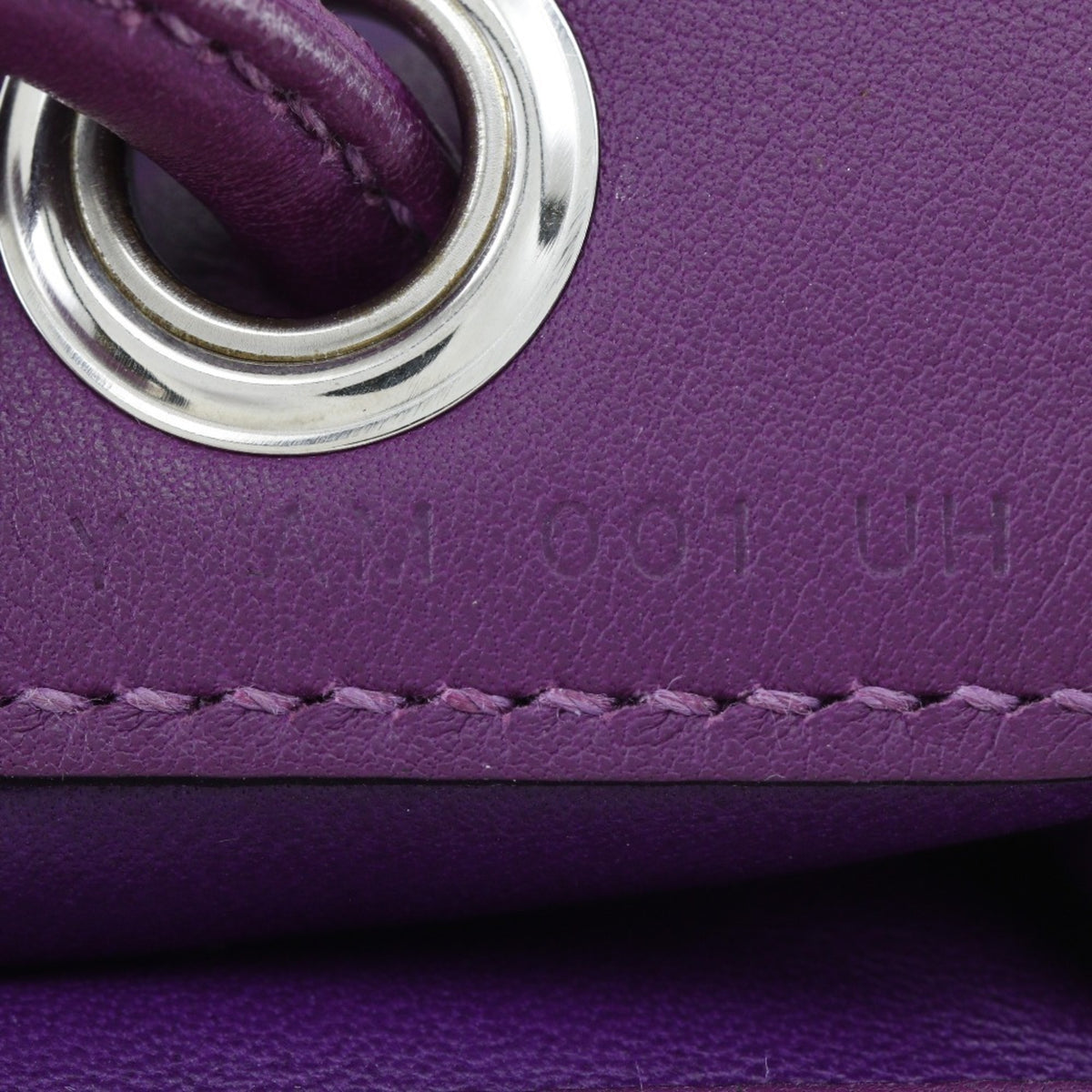 Hermes Purple Swift Leather Shoulder Bag (Pre-Owned)