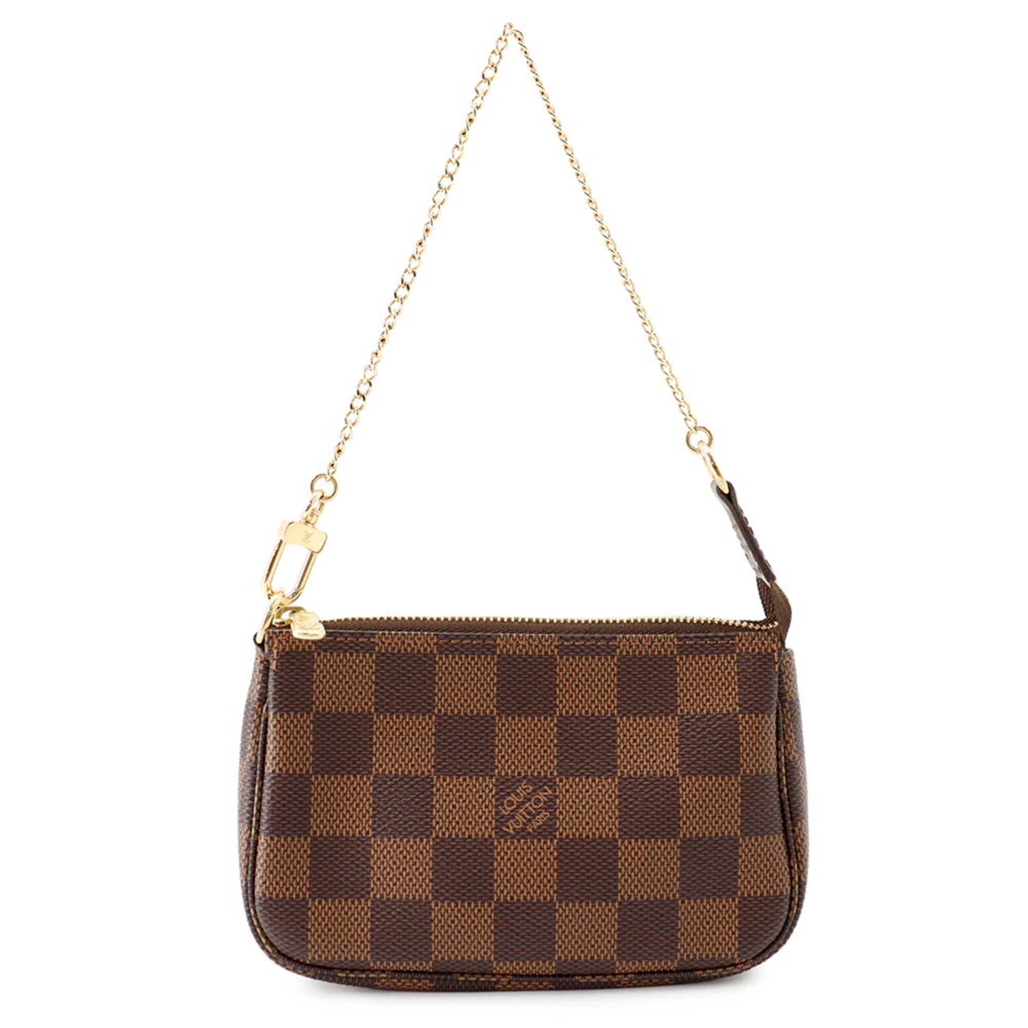 Louis Vuitton Damier Red Color Damier Canvas Handbag Pochette Pouch (Pre-Owned)