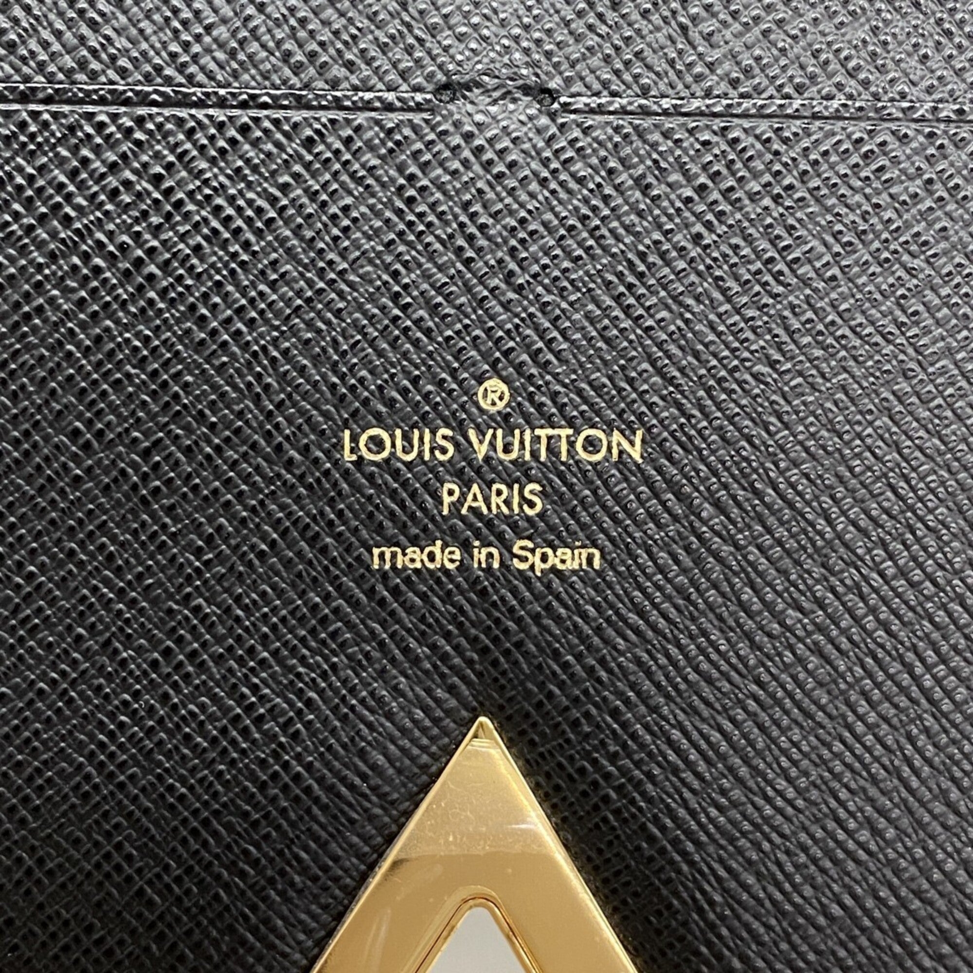 Louis Vuitton Brown Noir Long Wallet (Bi-Fold) (Pre-Owned)