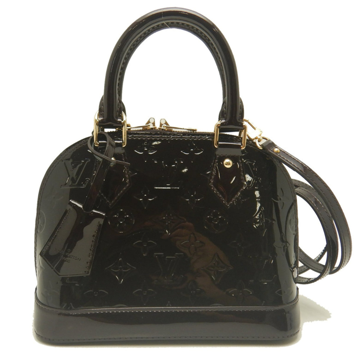 Louis Vuitton Amarante Vernis Monogram Handbag (Pre-Owned)