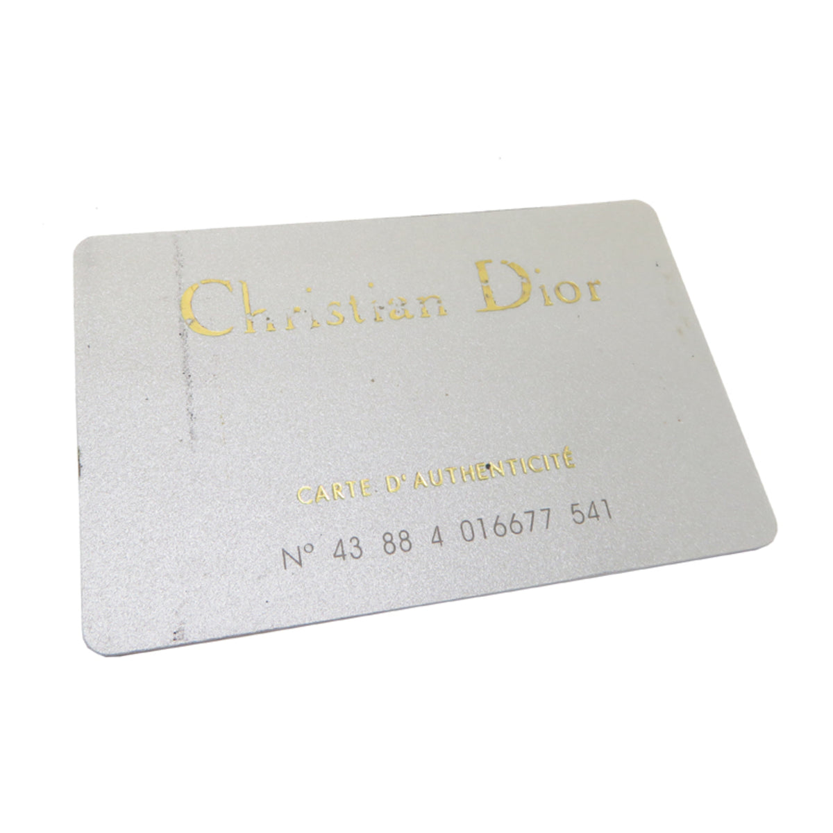 Christian Dior Blue Jacquard Wallet (Tri-Fold) (Pre-Owned)