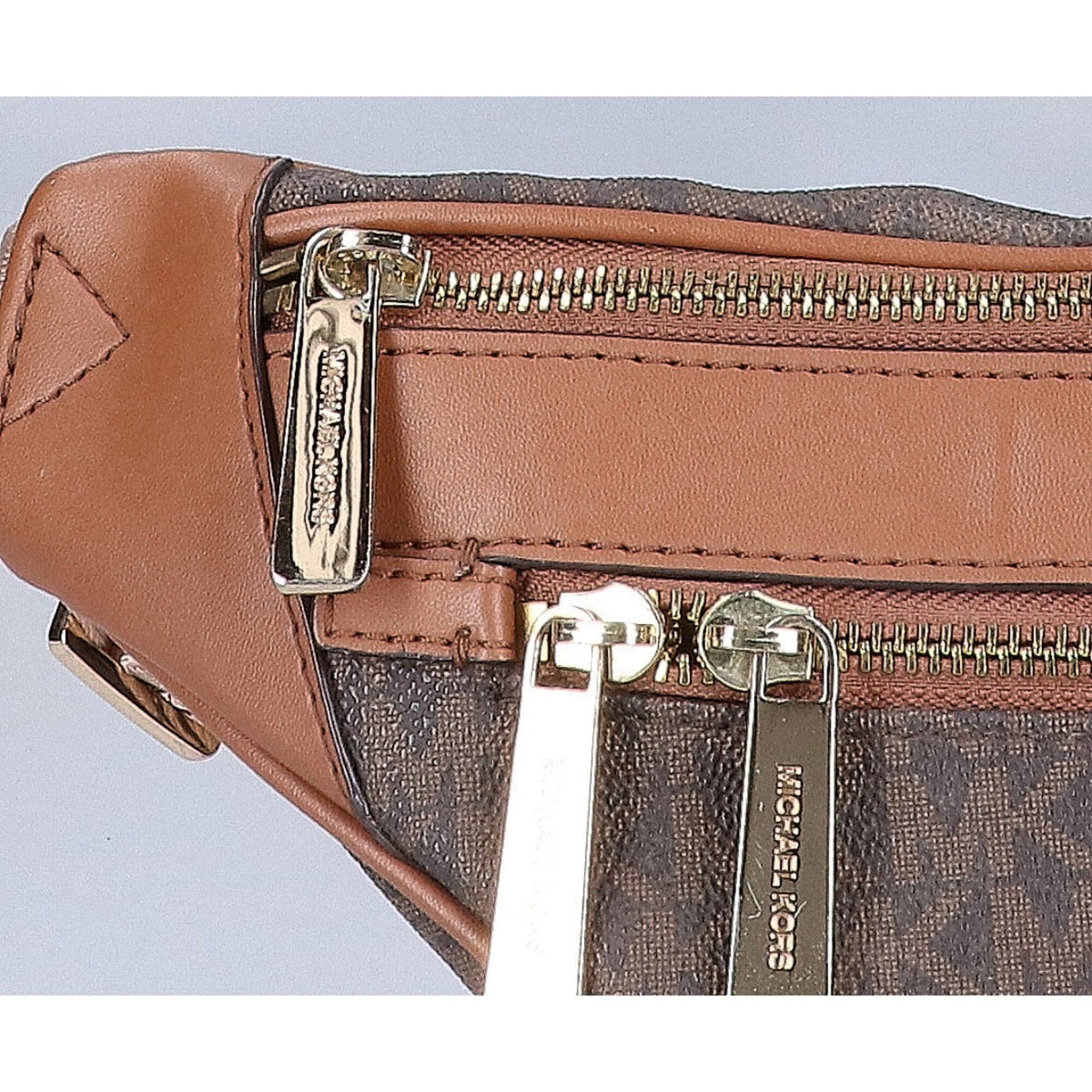 Michael Kors Brown Coated Canvas Fanny Pack (Pre-Owned)