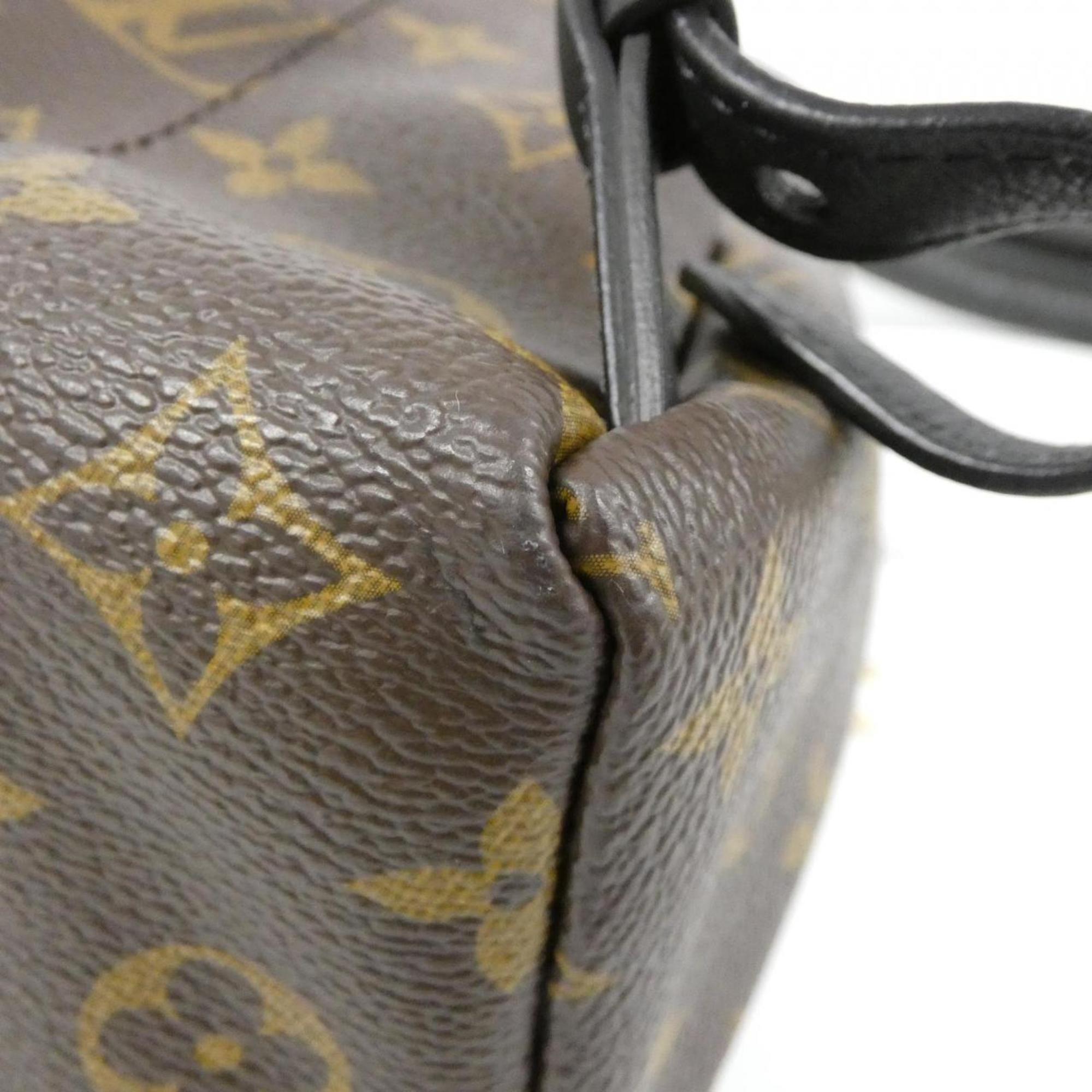 Louis Vuitton Monogram Marron Coated Canvas Backpack (Pre-Owned)