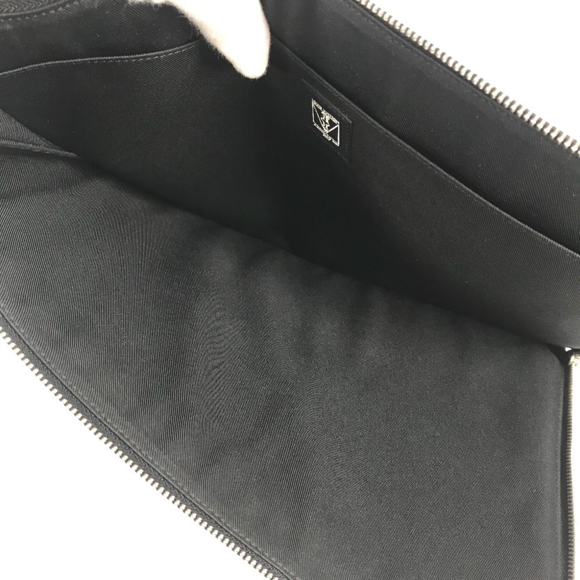 Louis Vuitton Black Red Color White Damier Graphite Clutch Bag Pochette Pouch (Pre-Owned)