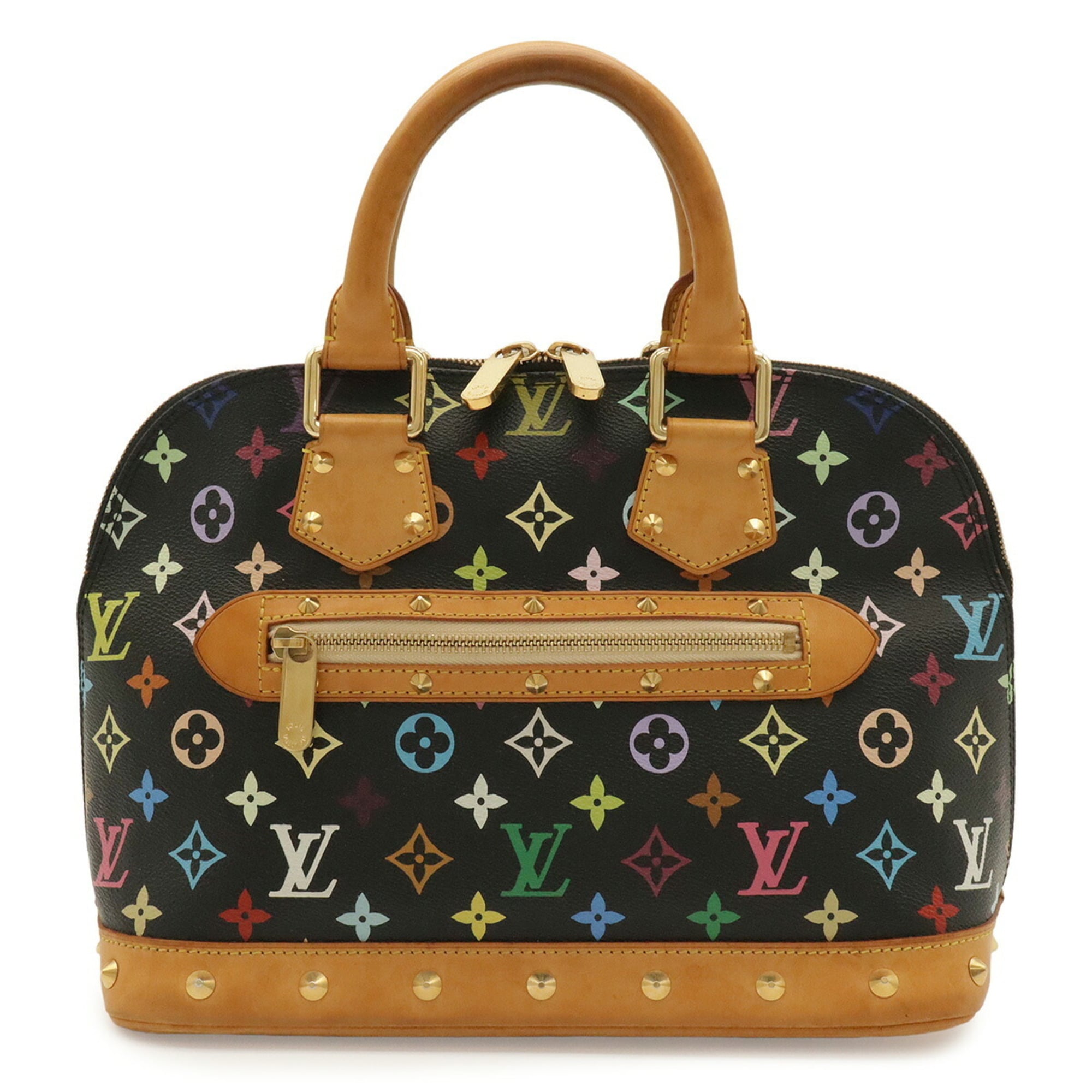Louis Vuitton Noir Monogram Canvas Handbag (Pre-Owned)