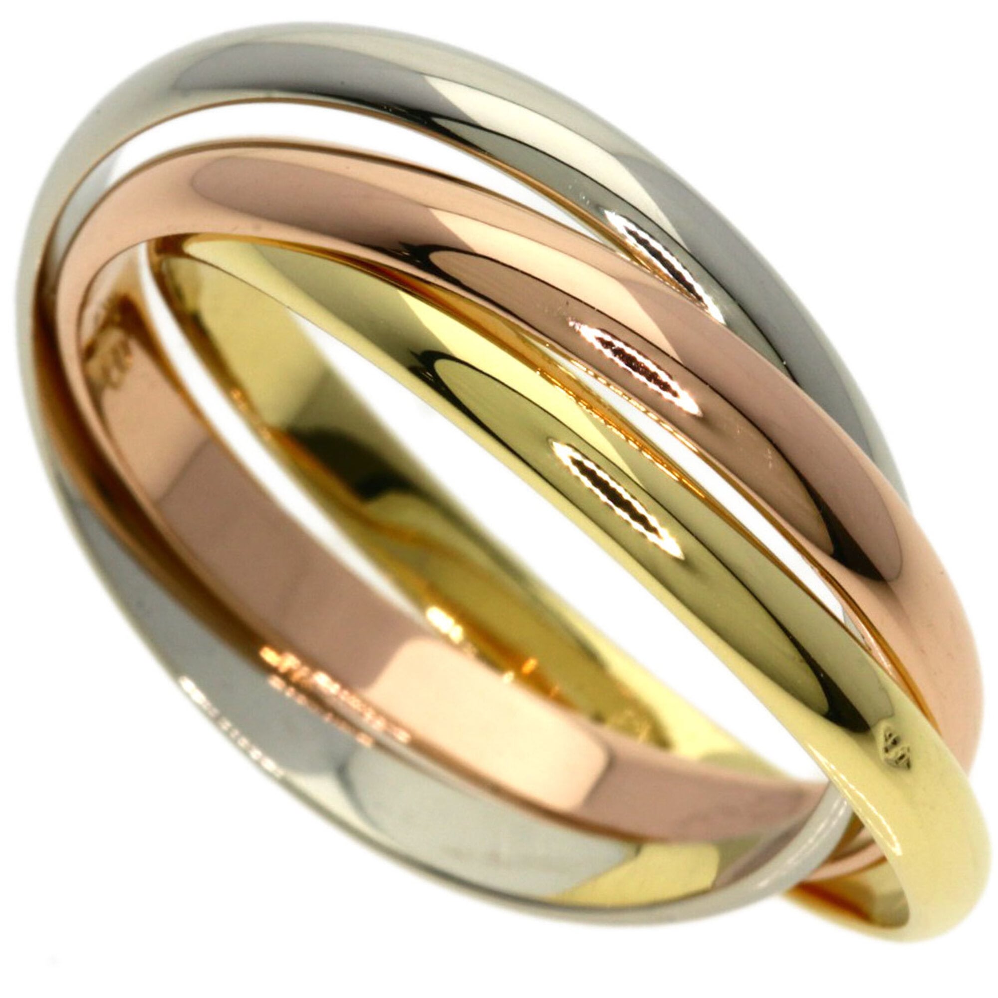 Cartier Yellow Gold (18K) White Gold (18K) Band Ring (Pre-Owned)