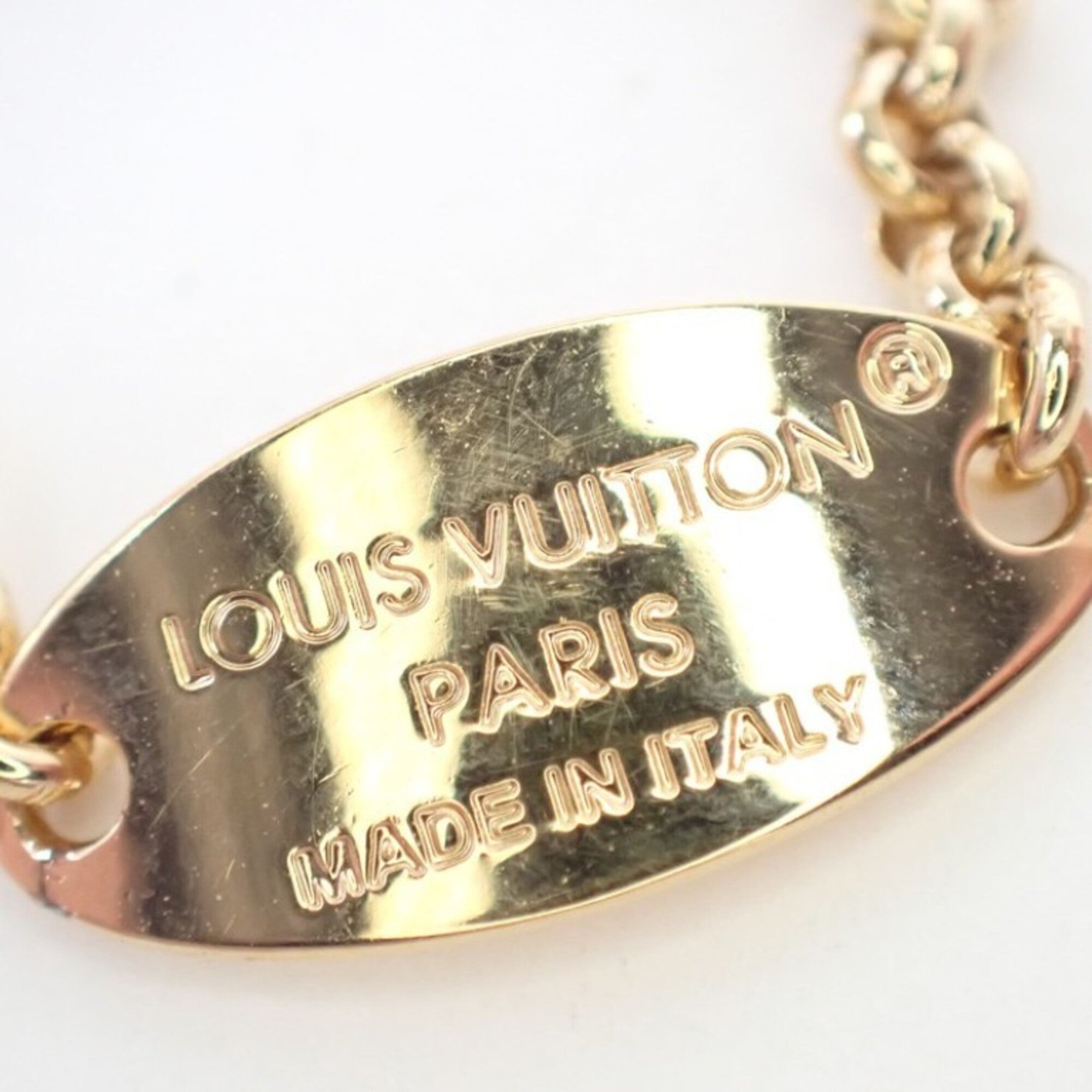 Louis Vuitton Gold Metal Band Ring (Pre-Owned)