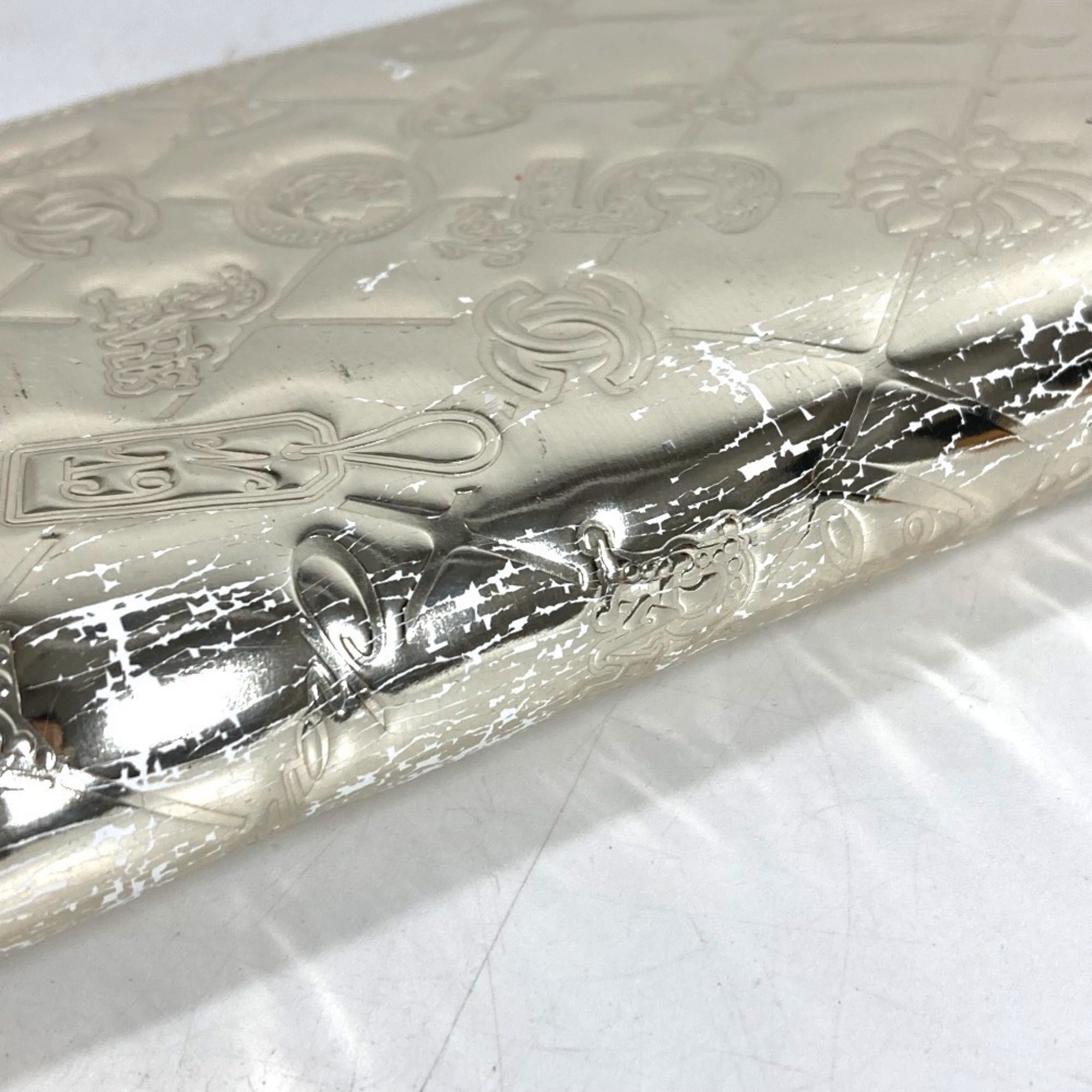 Chanel Gold Leather Long Wallet (Bi-Fold) (Pre-Owned)