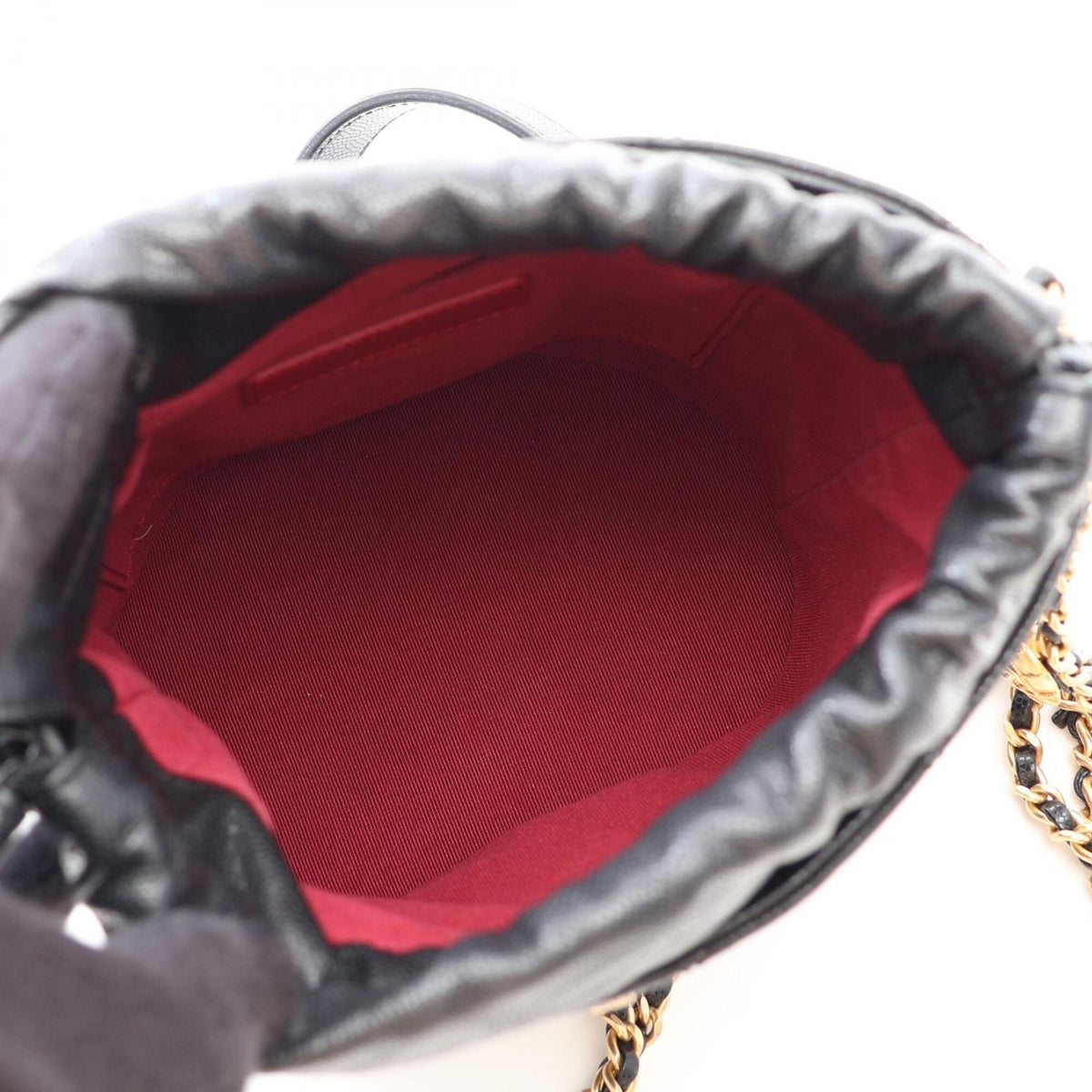 Chanel Black Grained Calfskin Handbag Shoulder Bag (Pre-Owned)