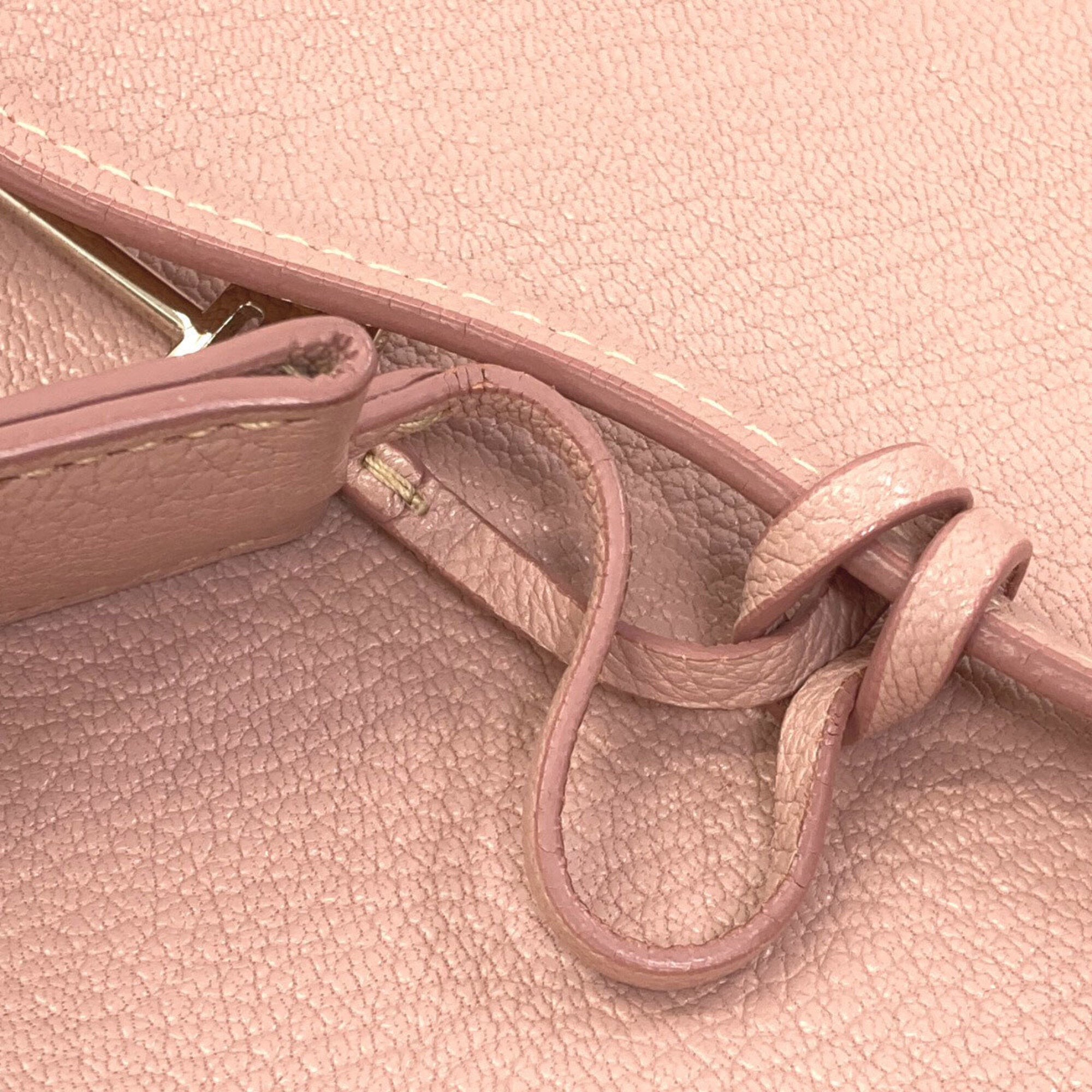 Miu Miu Pink Leather Tote Bag (Pre-Owned)