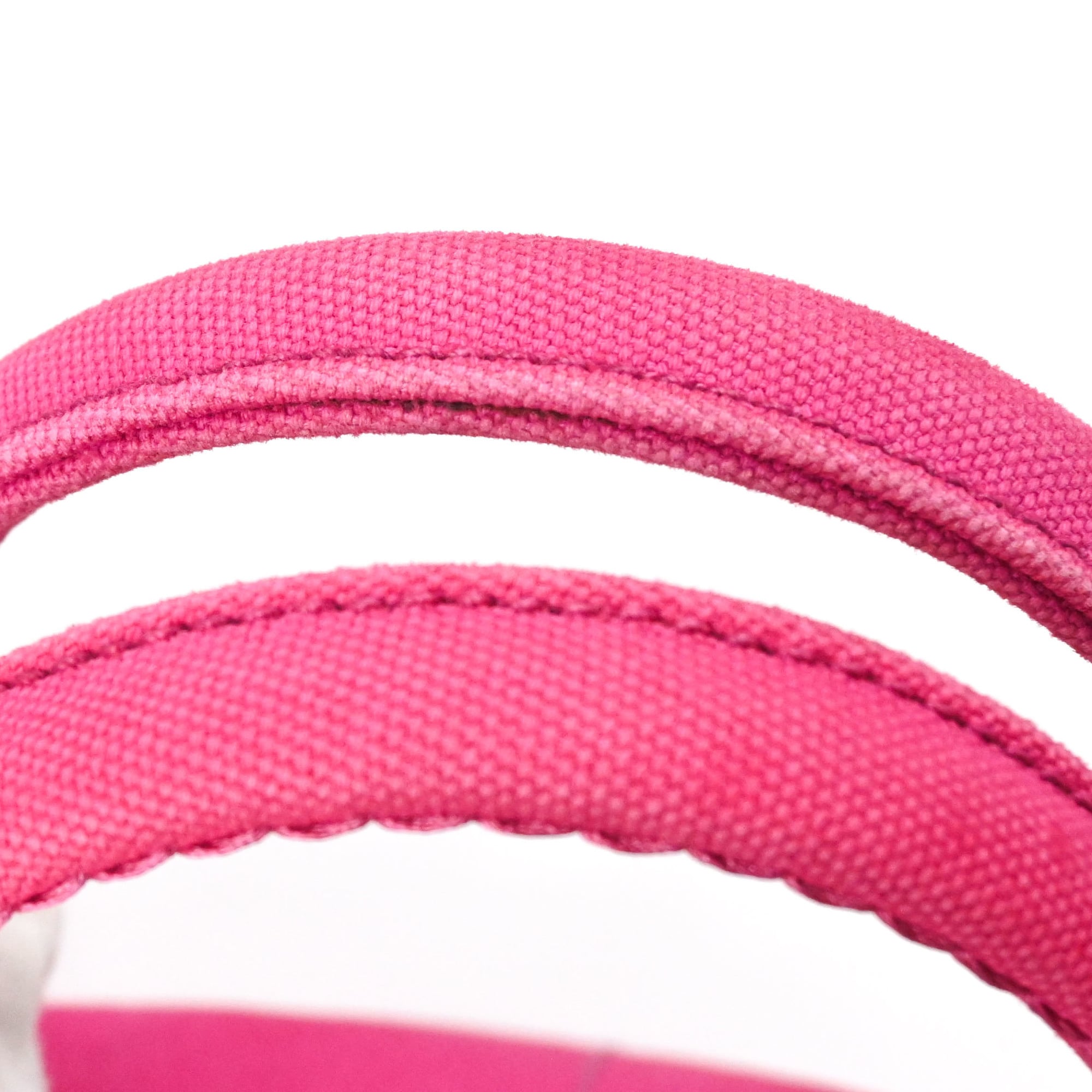 Prada Pink Canvas Handbag Shoulder Bag (Pre-Owned)