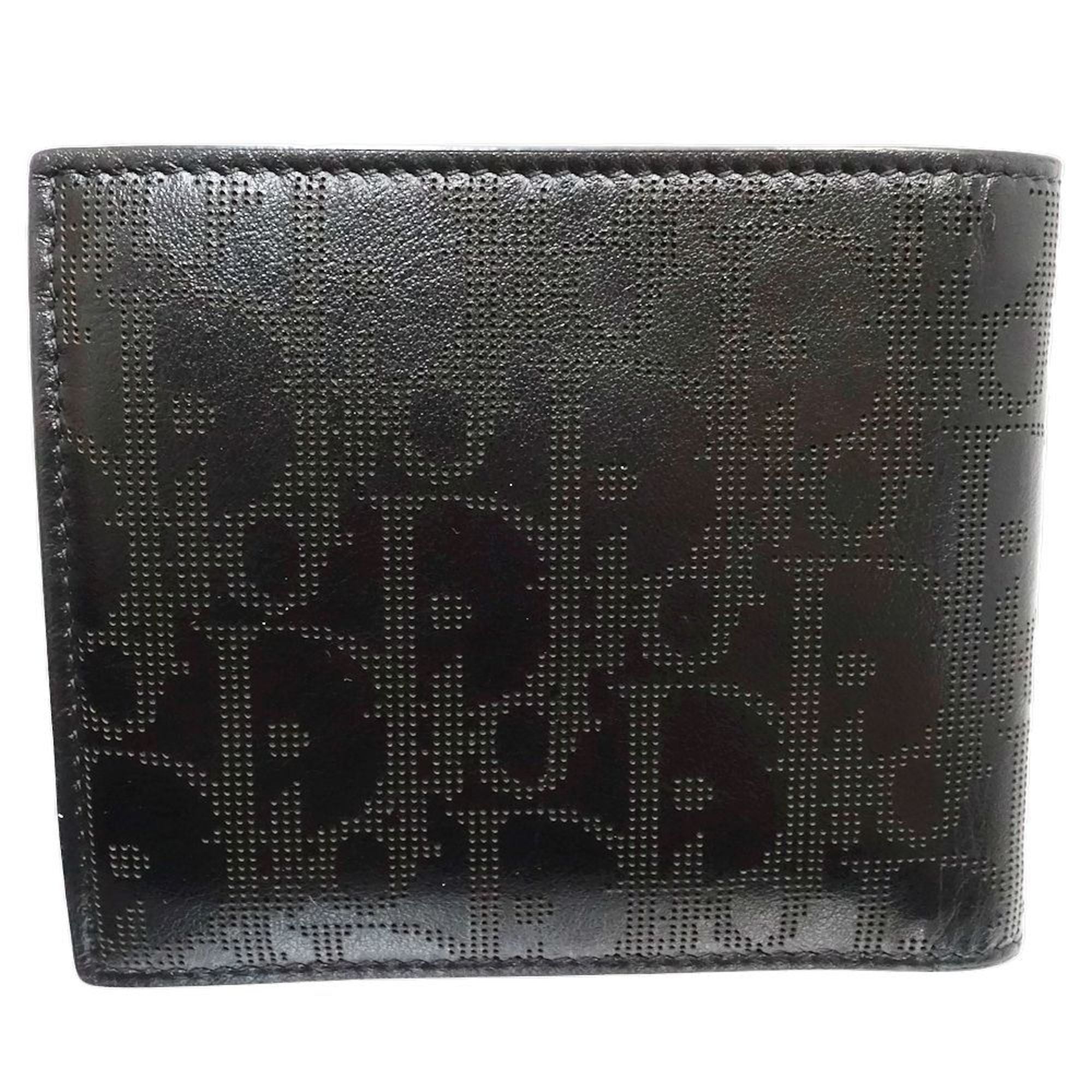 Christian Dior Black Leather Wallet (Bi-Fold) (Pre-Owned)