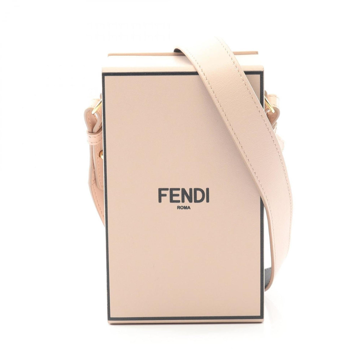 Fendi Pink Leather Shoulder Bag (Pre-Owned)
