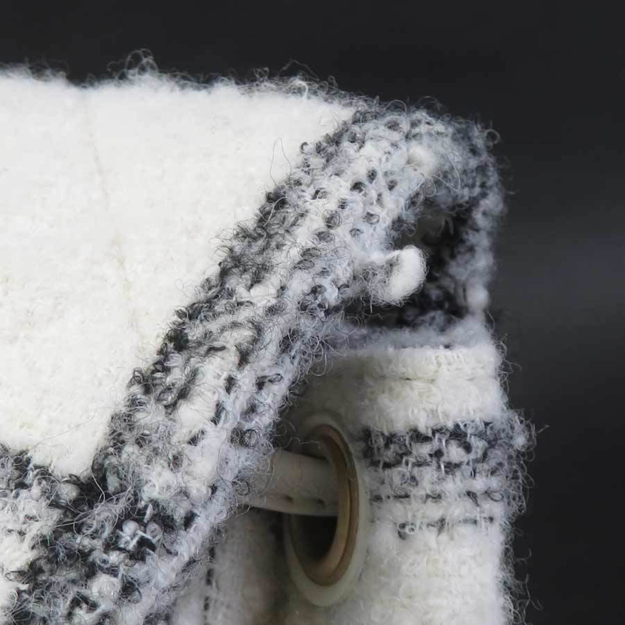 Chanel Black White Tweed Backpack (Pre-Owned)