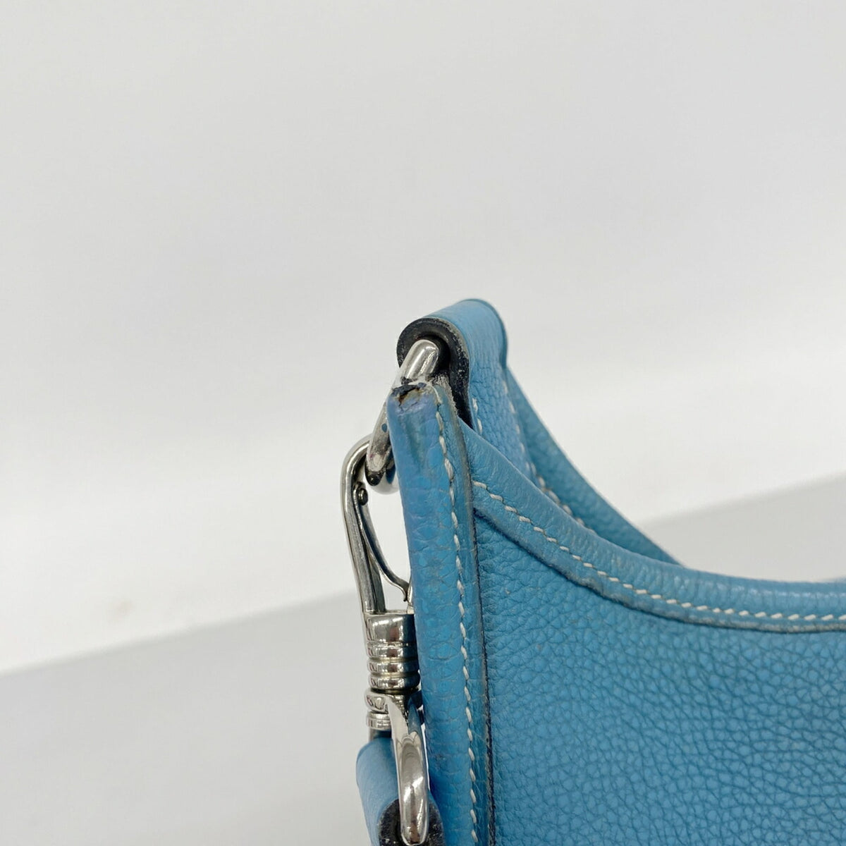 Hermes Blue Jean Togo Leather Shoulder Bag (Pre-Owned)