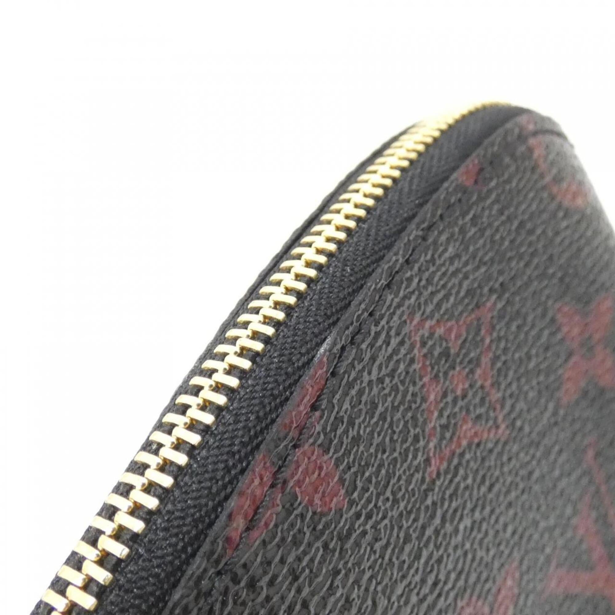 Louis Vuitton Black Red Color Coated Canvas Handbag Pochette Pouch (Pre-Owned)
