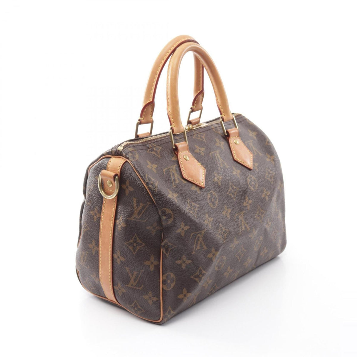 Louis Vuitton Brown Coated Canvas Monogram Leather Handbag (Pre-Owned)