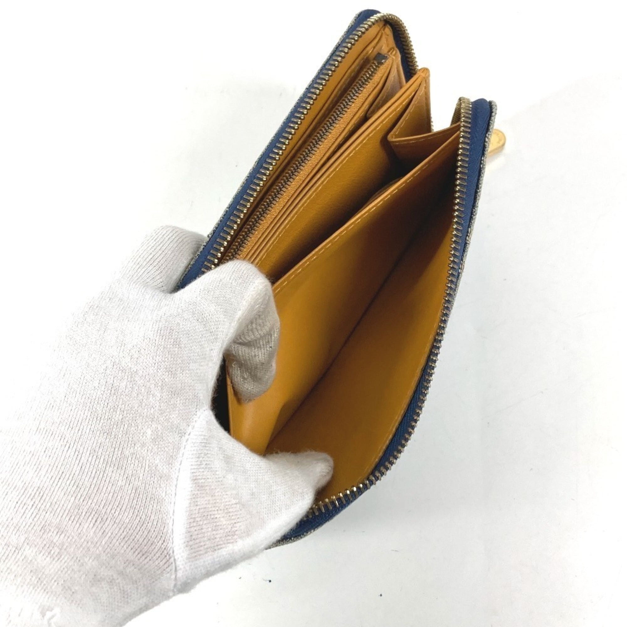 Louis Vuitton Monogram Denim Blue Monogram Denim Long Wallet (Bi-Fold) (Pre-Owned)
