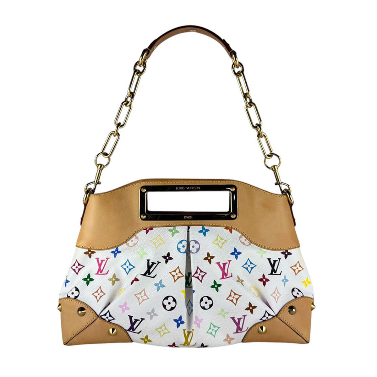 Louis Vuitton Blanc Multi-Color Monogram Multicolore Handbag Shoulder Bag (Pre-Owned)