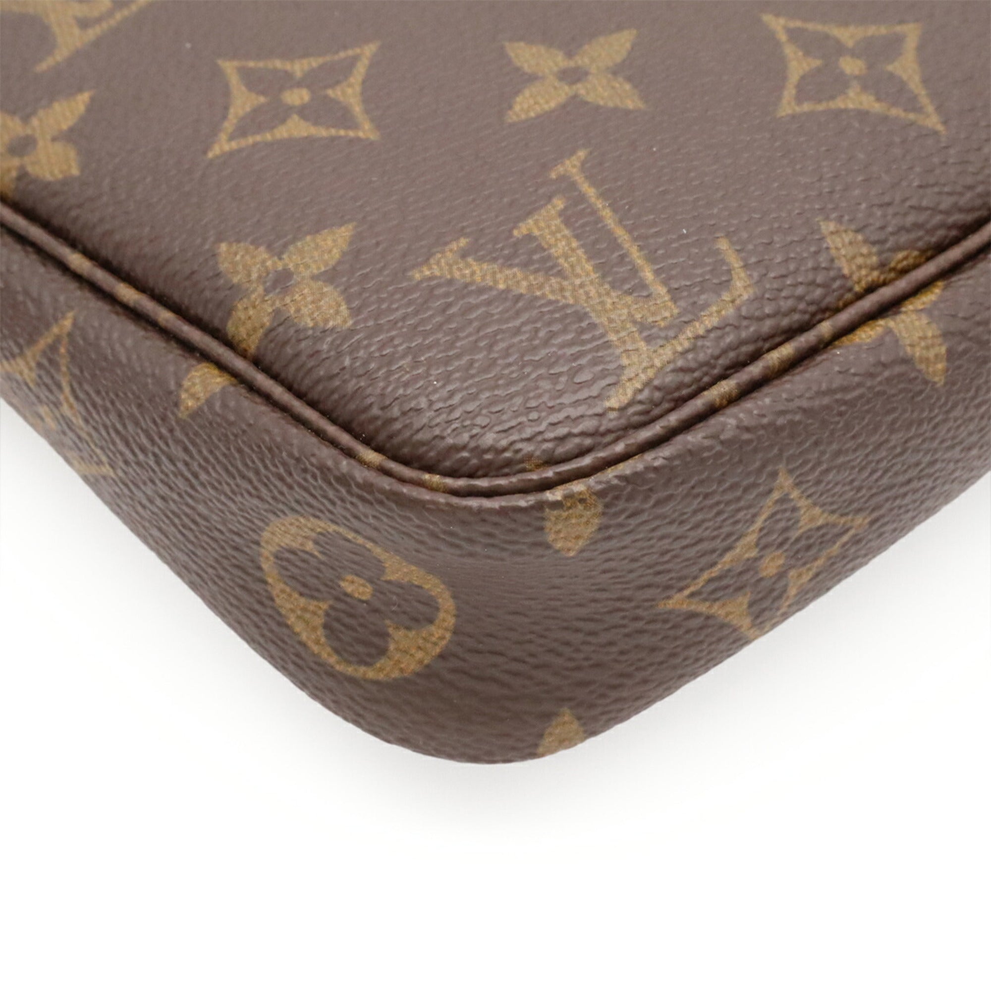 Louis Vuitton Brown Monogram Handbag Pochette Pouch (Pre-Owned)