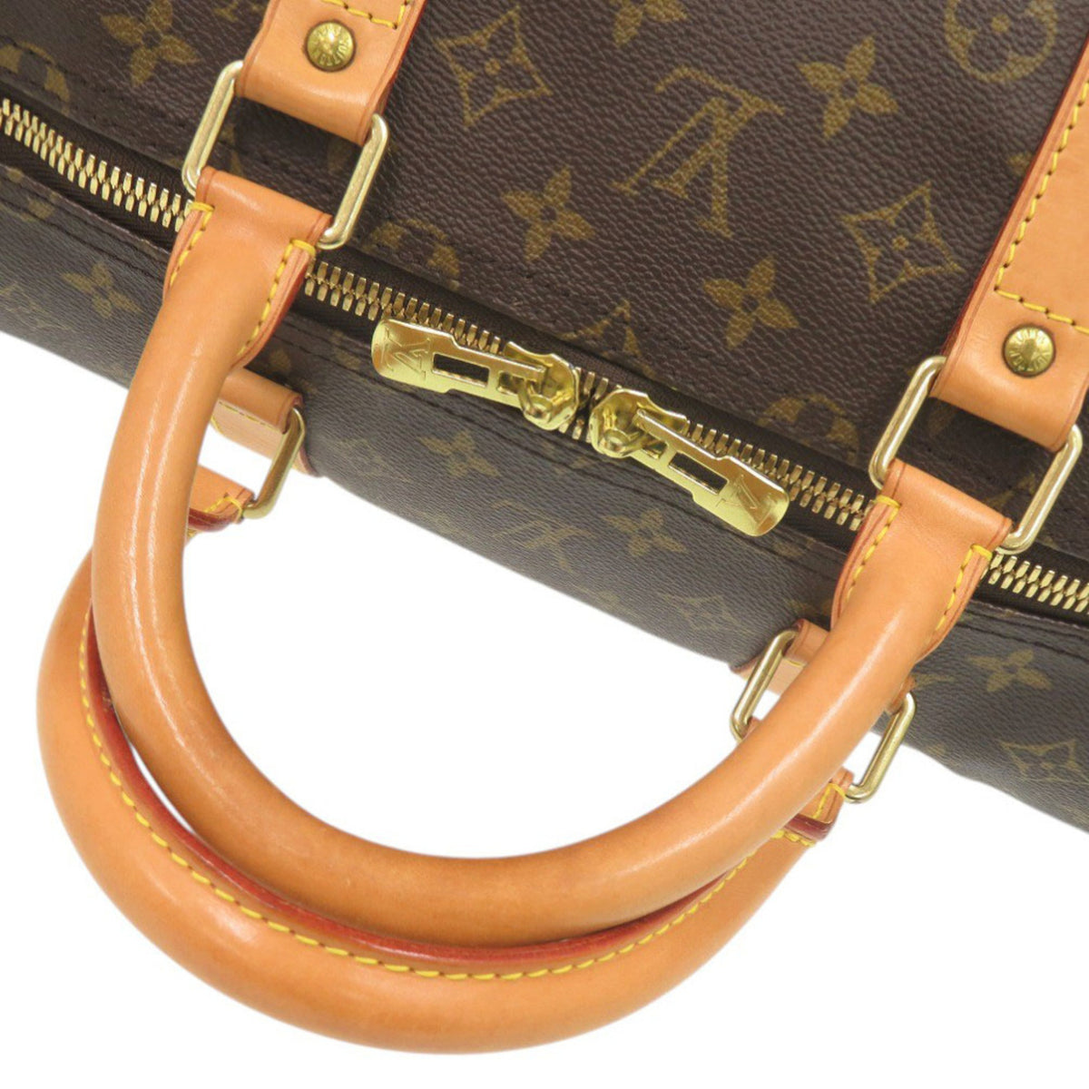Louis Vuitton Brown Monogram Canvas Boston Bag (Pre-Owned)
