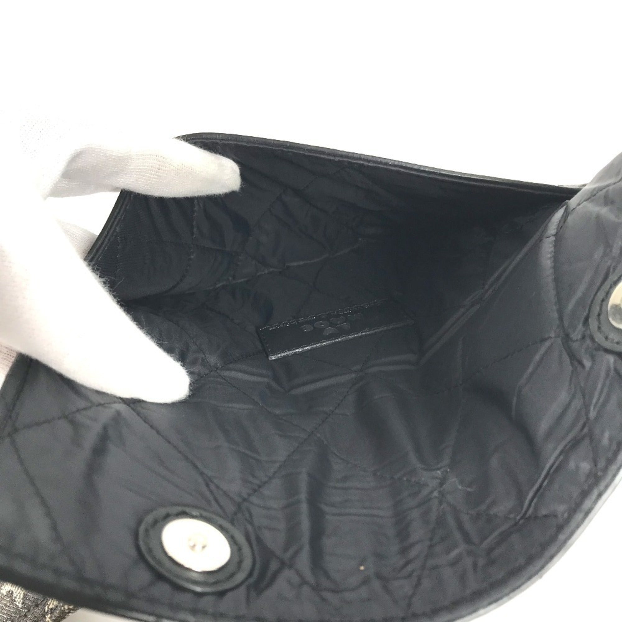 Louis Vuitton Black Monogram Monogram Denim Pouch Shoulder Bag (Pre-Owned)