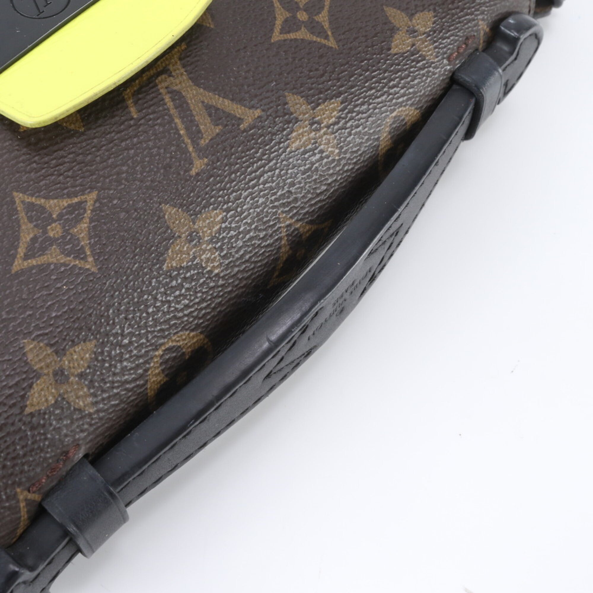 Louis Vuitton Brown Monogram Macassar Leather Coated Canvas Sling Bag (Pre-Owned)