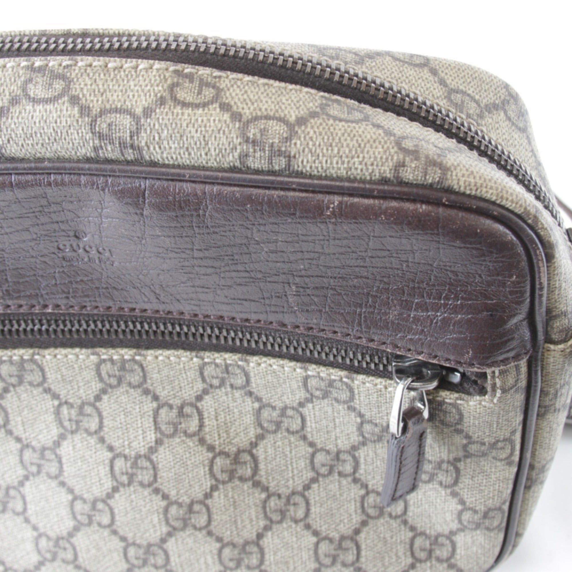 Gucci Beige Gg Supreme Shoulder Bag (Pre-Owned)