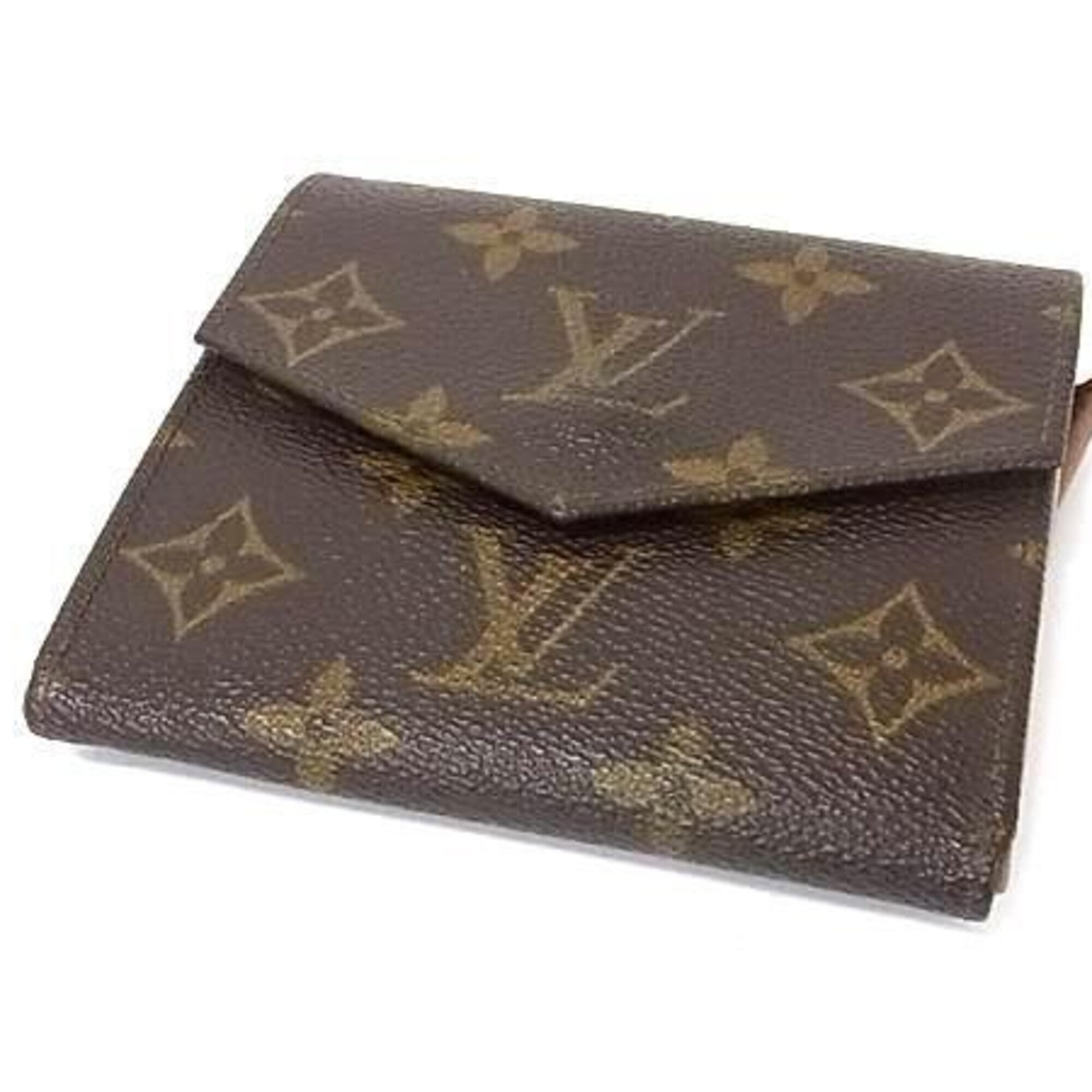 Louis Vuitton Brown Monogram Wallet (Tri-Fold) (Pre-Owned)